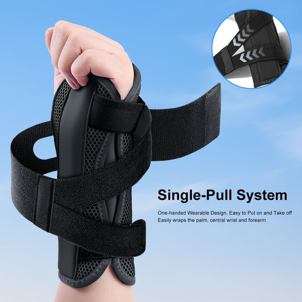 Thumbnail 4 de Fefod attelle de poignet avec plaques en aluminium : support pour syndrome du canal carpien et douleur au poignet