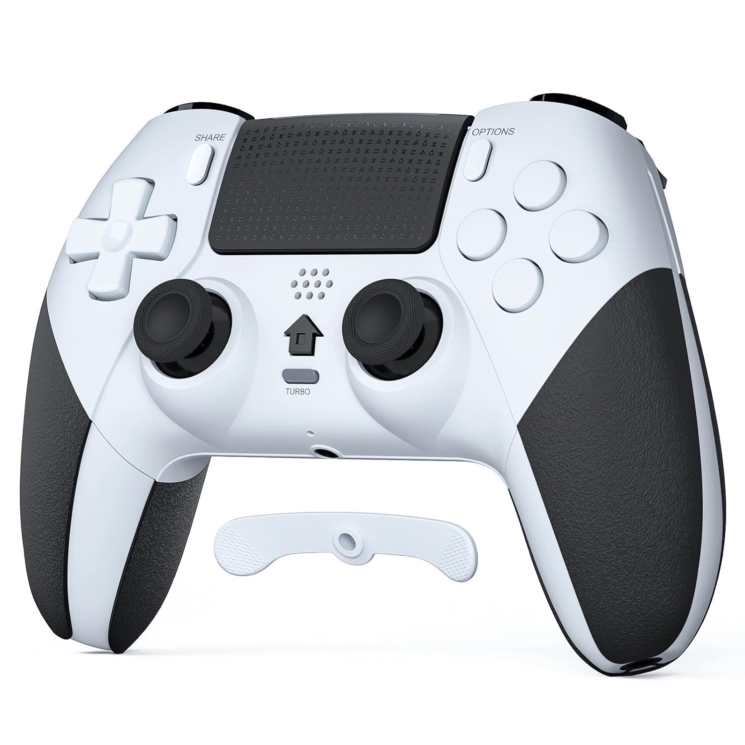 Detalle de LATEC Wireless-Controller für PS4: Bluetooth Gamepad mit 2 programmierbaren Tasten, Turbo & 3,5-mm-Audio
