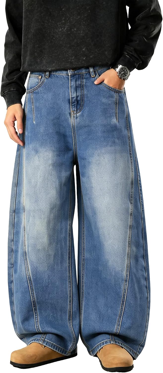 Detalle de PLEPAN Men's Jeans, Relaxed Fit