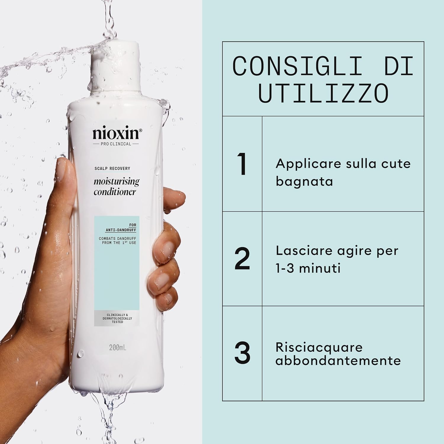 Thumbnail 4 de Nioxin Scalp Recovery Moisturising Conditioner – Balsamo idratante per cute secca e irritata con aminoacidi (200 ml)