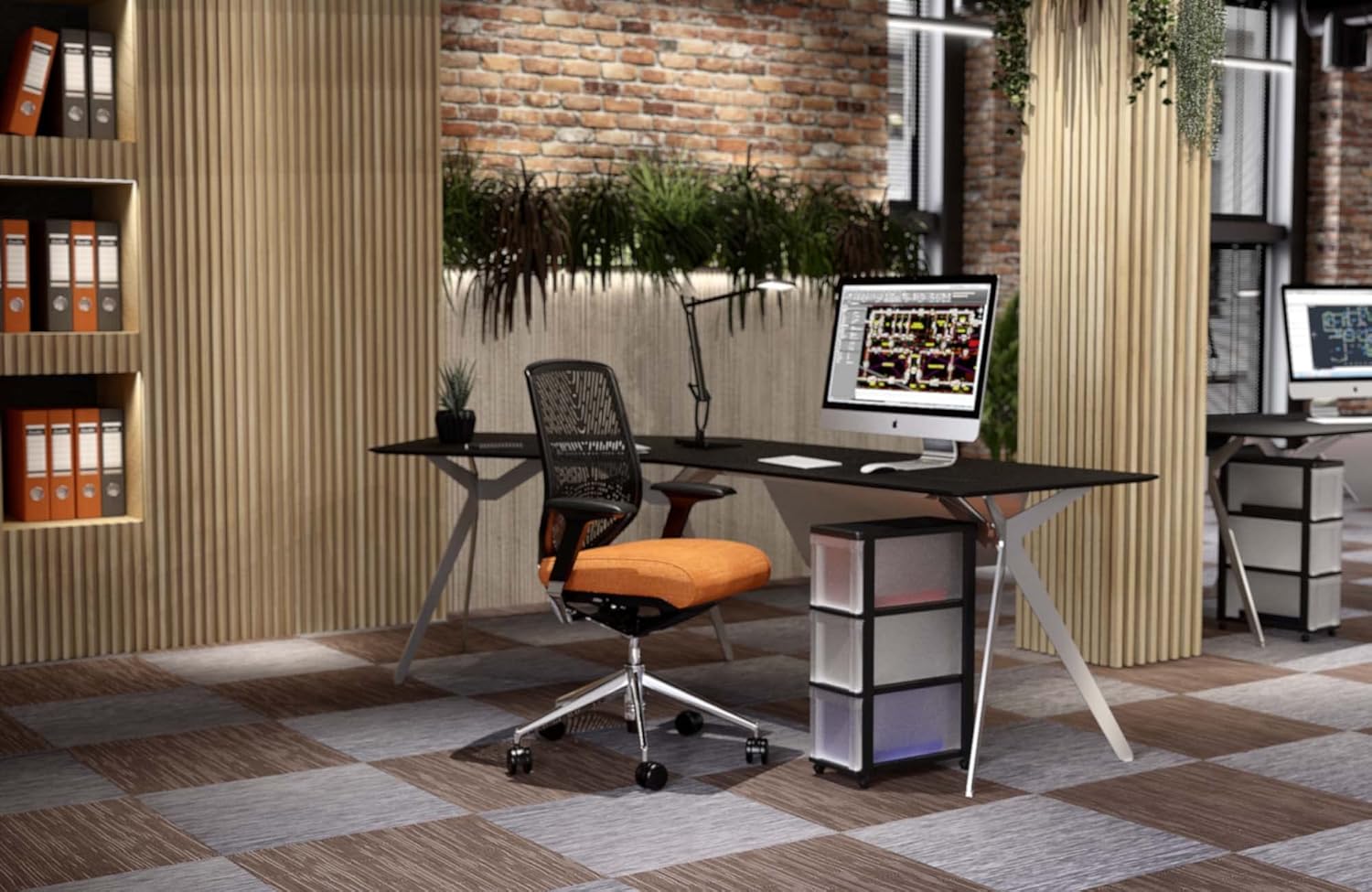 Thumbnail 1 de Iris Ohyama NSC-203 Torre escritorio 3 cajones negro 🗄️