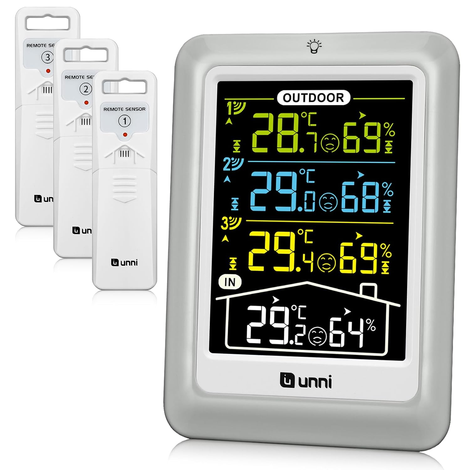 Detalle de Indoor Outdoor Thermometer 100m Wireless
