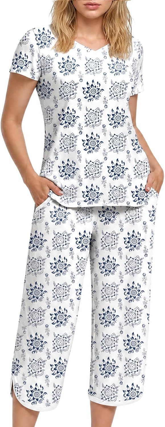 Detalle de IZZY + TOBY Women's Pajama Set with Capri Pants