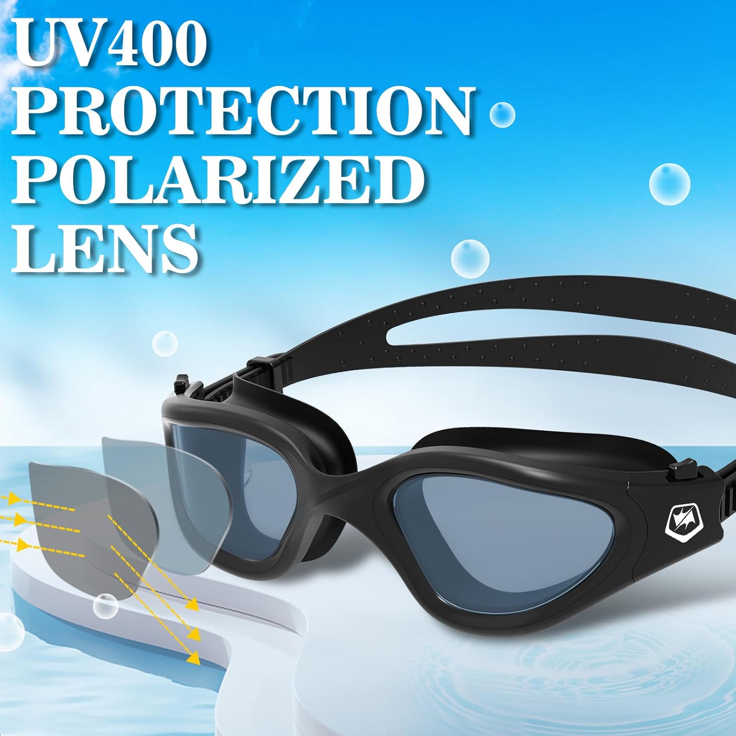 Detalle 2 de WIN.MAX Swimming Goggles with Silicone Frame