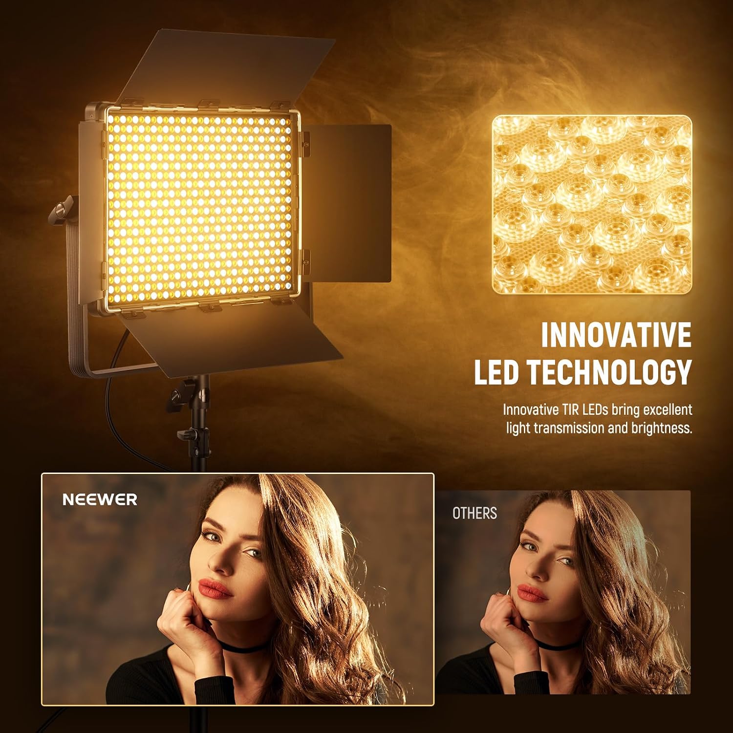 Detalle de NEEWER PL60B bi-colour LED panel light 60W