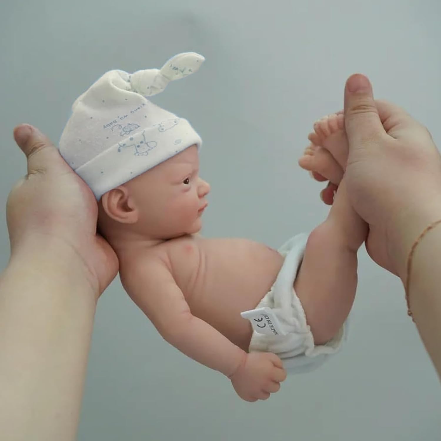 Detalle de MYREBABY 12" Micro Preemie Full Body Silicone Baby Doll Boy John Lifelike Reborn Doll