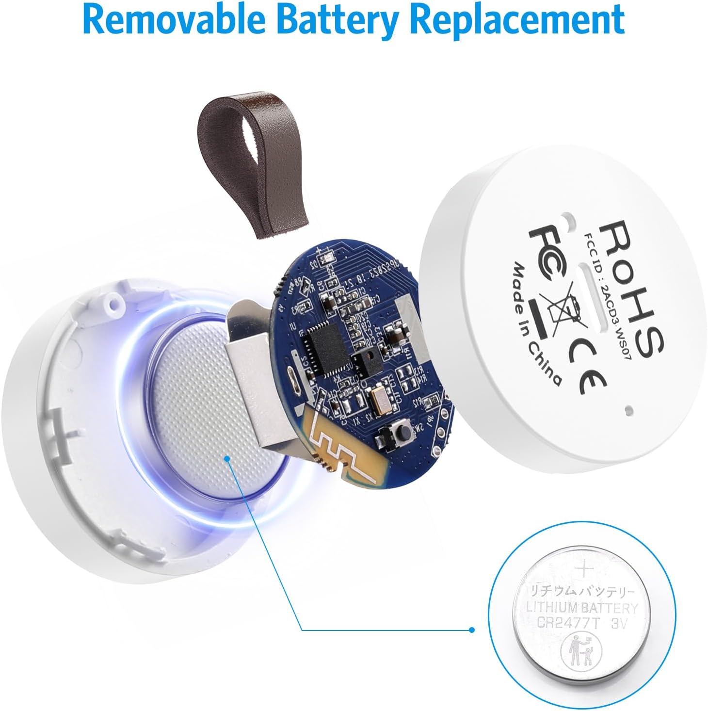 Thumbnail 5 de Brifit Mini Thermometer Hygrometer Bluetooth Hygrometer 2er-Pack 🌡