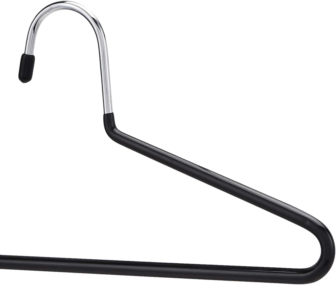 Detalle de Amazon Basics Hosenbügel – 30er-Pack, verchromt, offener Rand