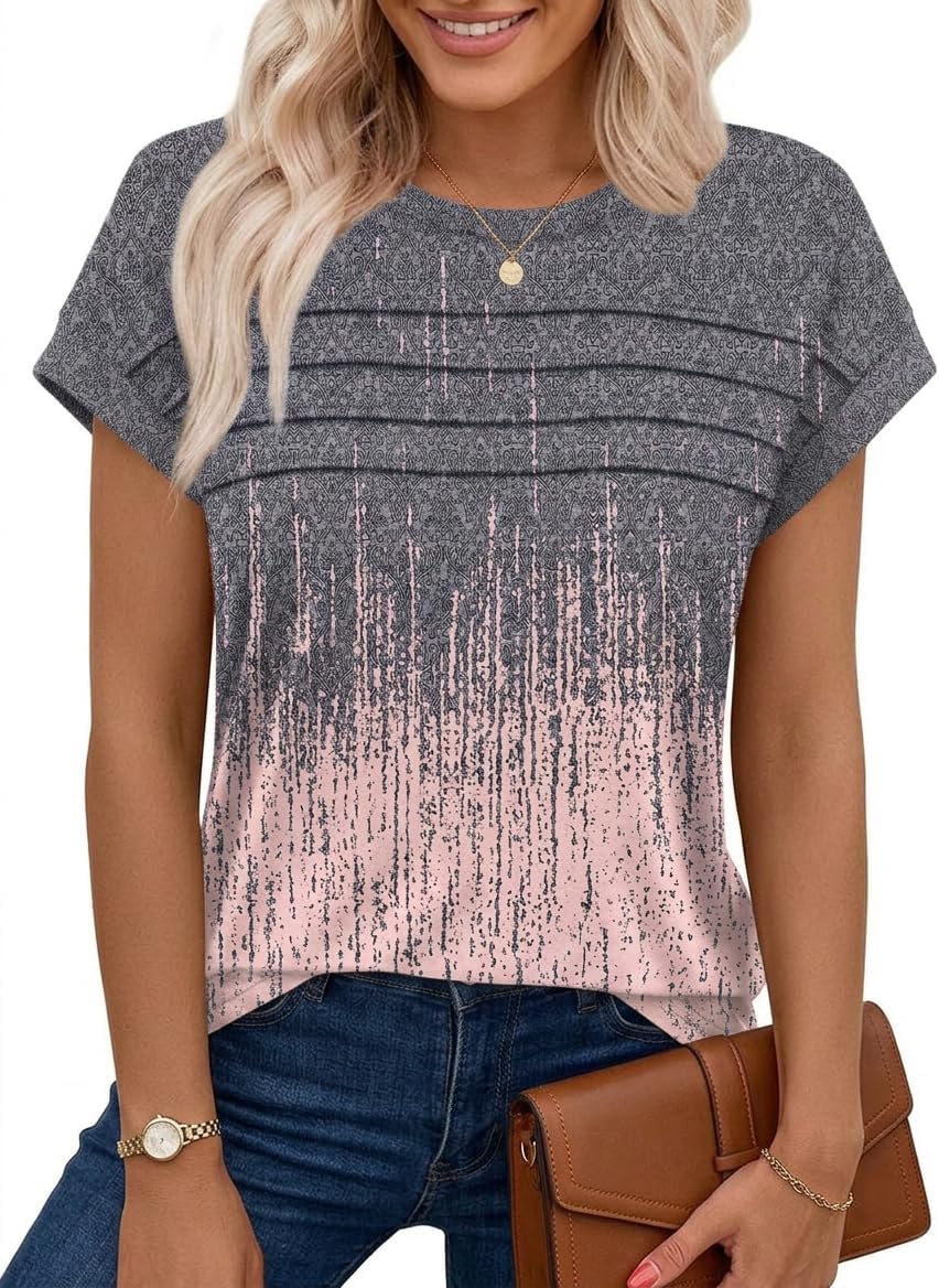 Thumbnail 4 de Chicrise Damen Tank Top Sommer – Flügelärmel, Falten-Detail und Rundhals
