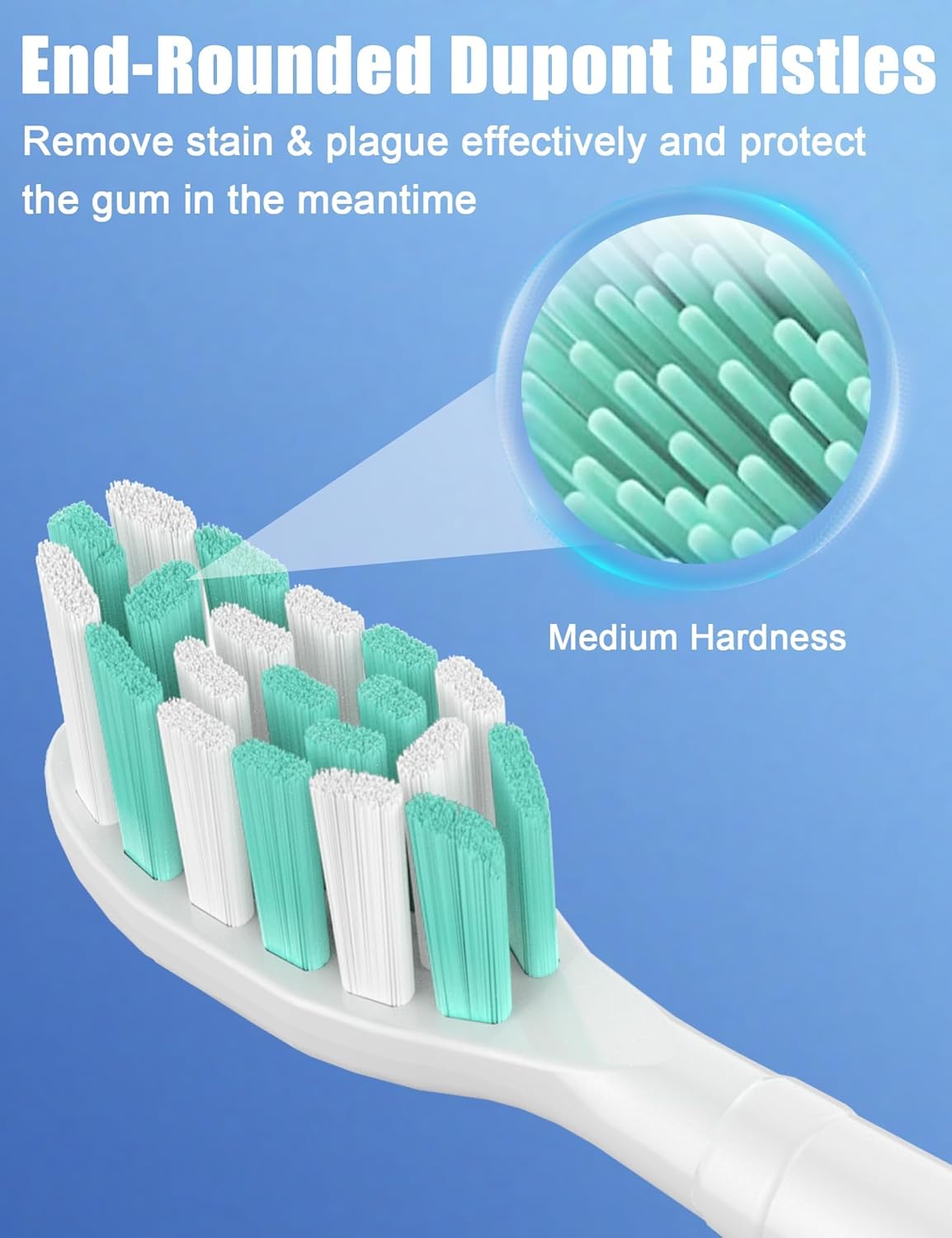 Detalle de Futulkyus Replacement Toothbrush Heads for Philips Sonicare: C1/C2 and ProtectiveClean Series (10 Pack)