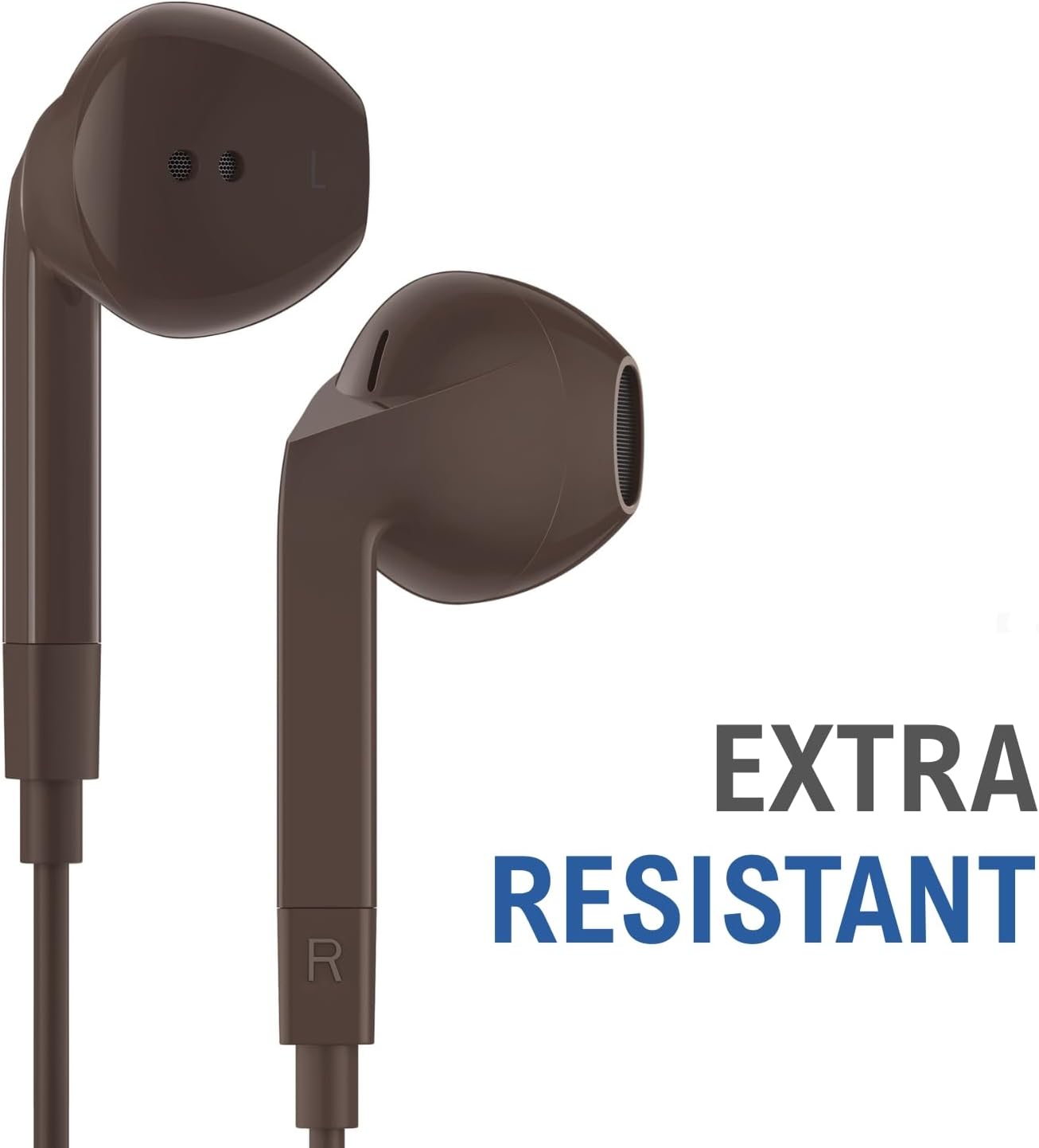 Thumbnail 6 de Ludos FEROX USB-C Headphones (Earbuds with Microphone) with 5 Years Warranty, USB Type C Earphones for iPhone & Samsung – Brown