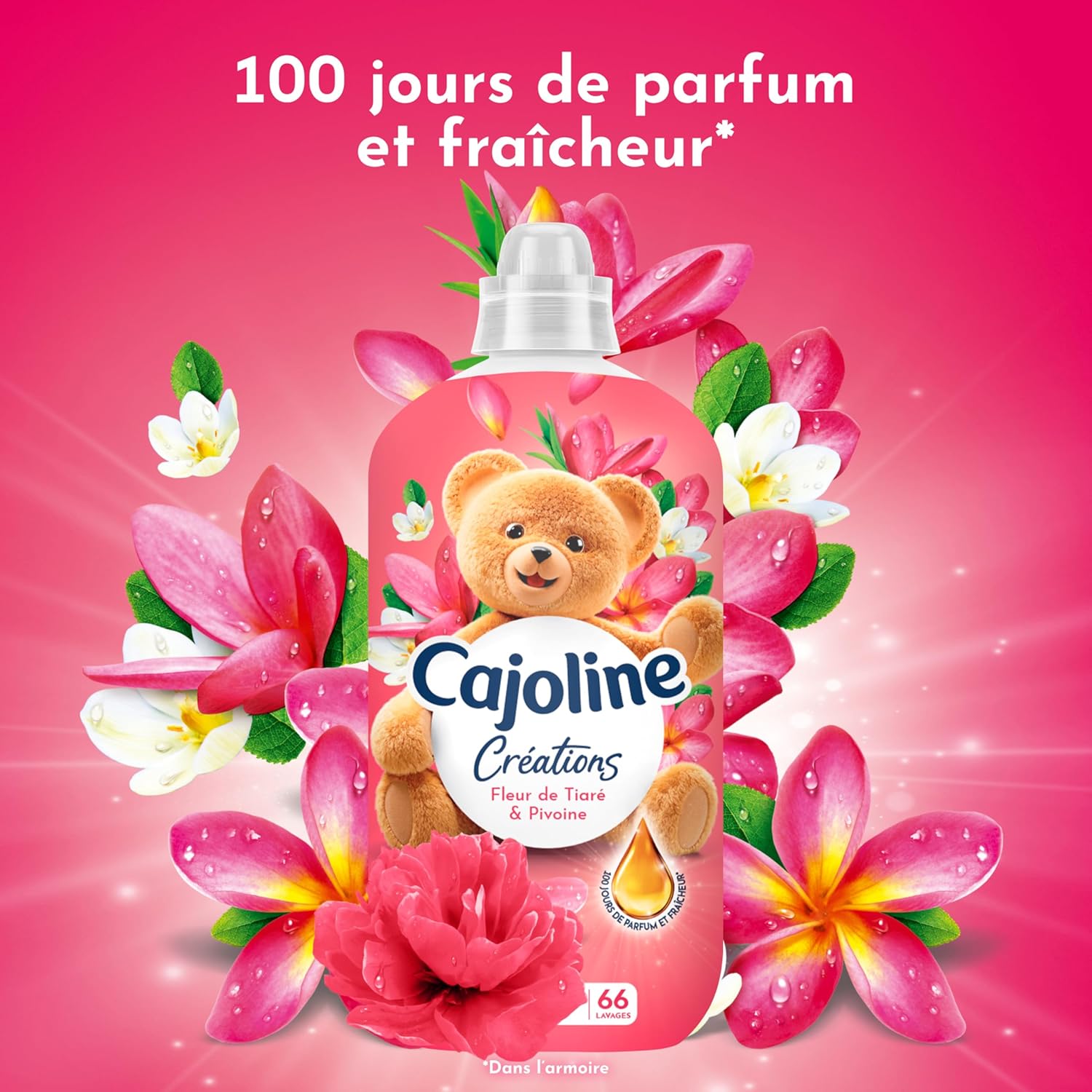Thumbnail 3 de Cajoline Fleur de la Tiaré & Pivoine assouplissant 1,386 L
