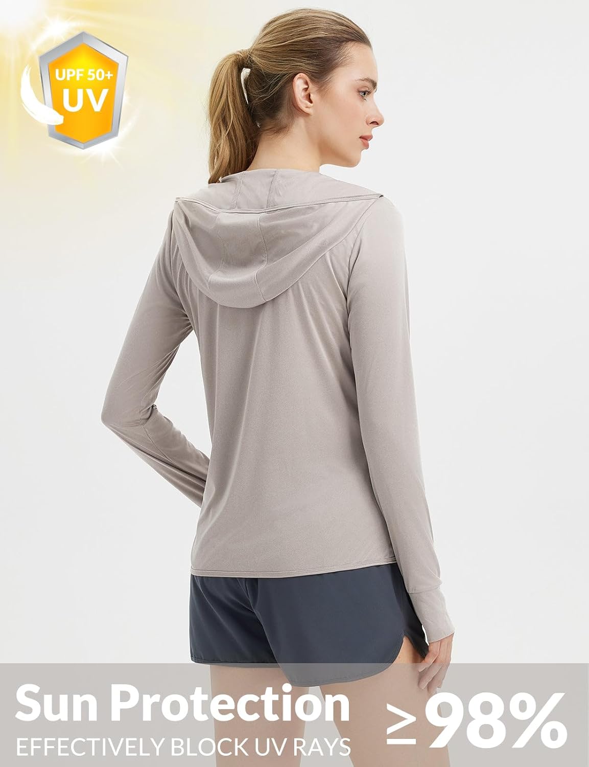 Thumbnail 2 de baleaf Women’s Sun Protection Jacket Hoodie (UPF 50+) Lightweight Long Sleeve Sun Cover-Up