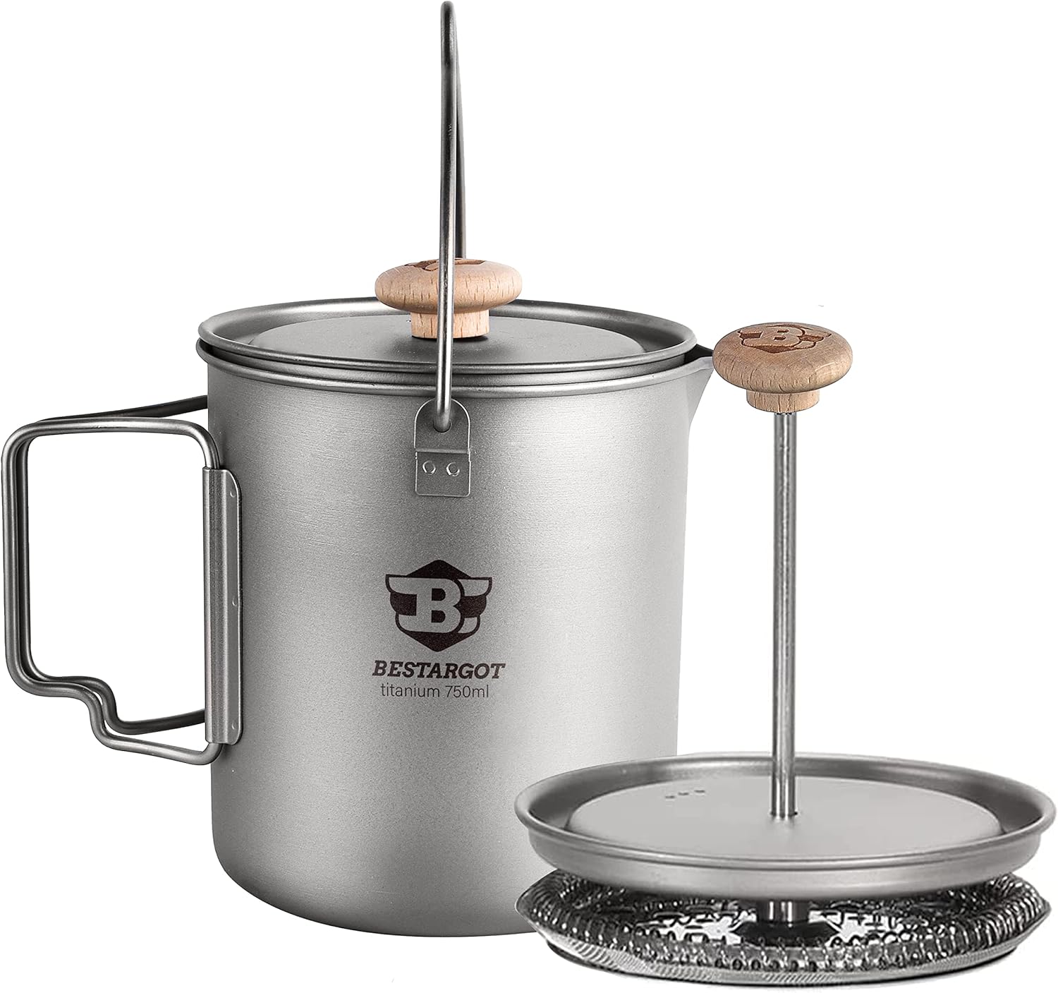 Thumbnail 6 de Bestargot Camping Titan Topf-Becher mit French Press (750 ml) – Outdoor-Kaffeekocher & Geschirr