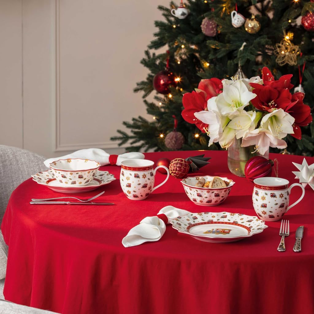 Detalle de Villeroy & Boch 14-8585-8815 Toy's Delight Anniversary Plate Set, 4-Piece Porcelain