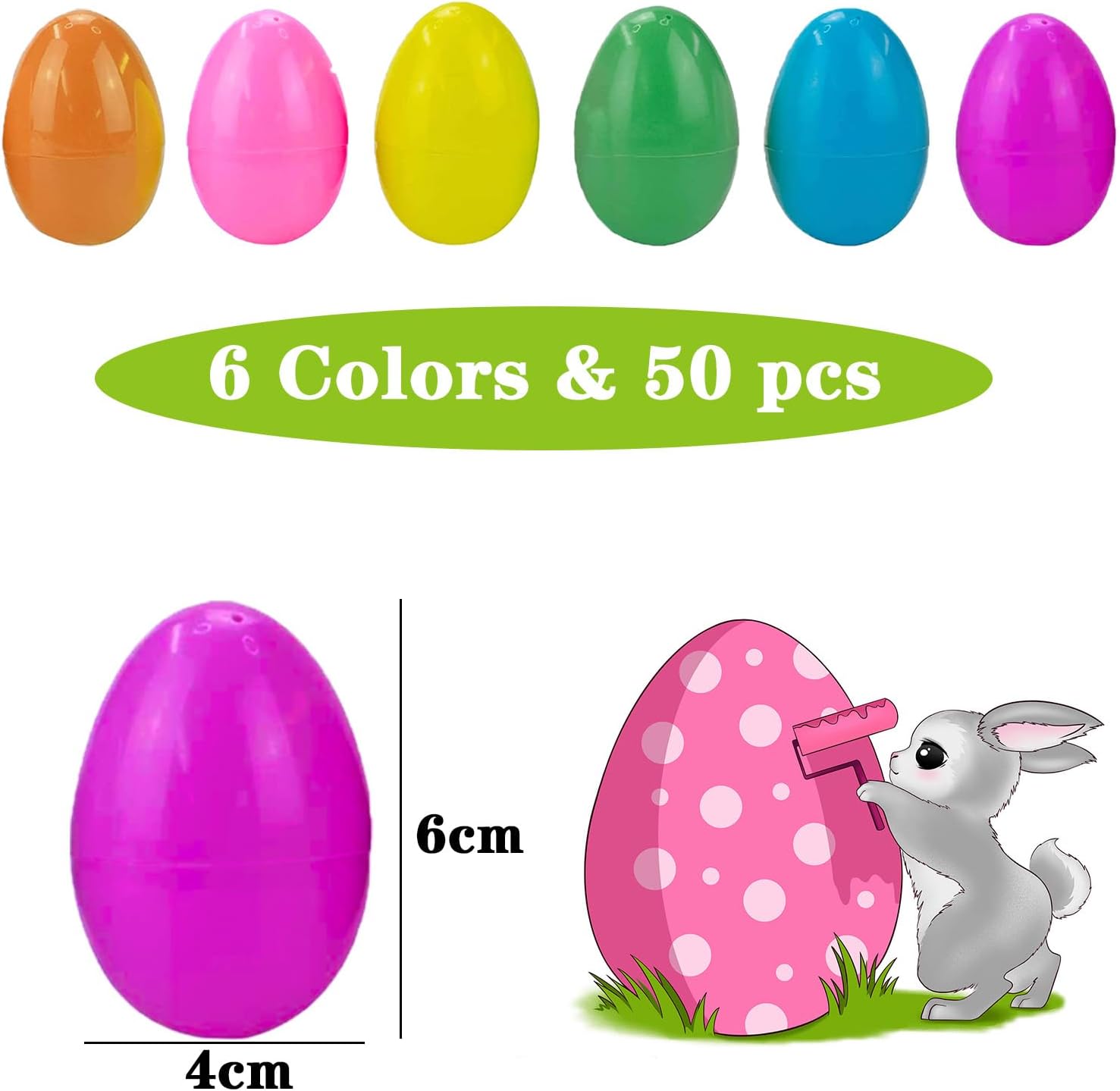 Detalle de KEELYY uova di Pasqua da riempire 50 pezzi