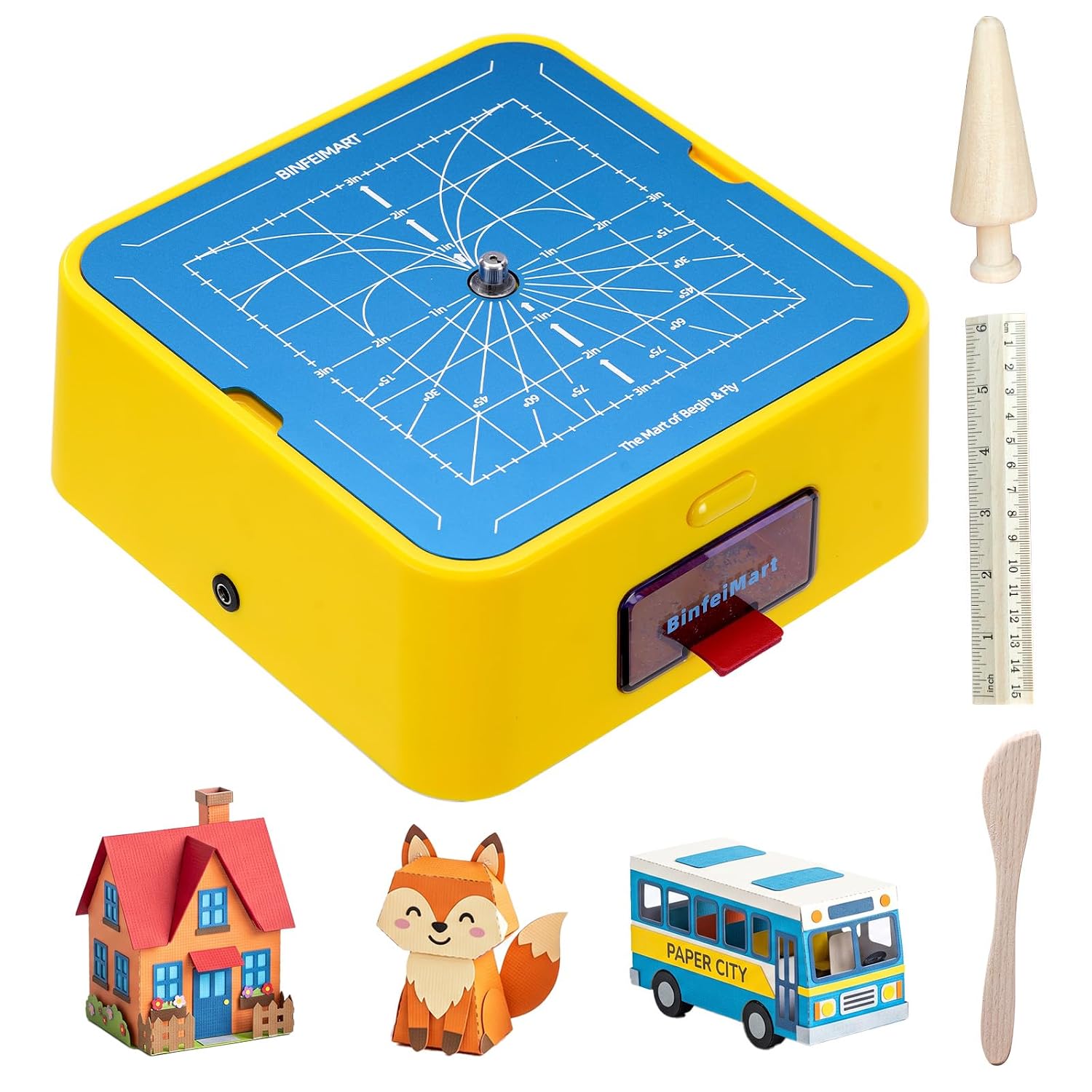 Detalle de BinfeiMart Kid Safe Cardboard Cutter — Safe DIY Craft Knife for Kids