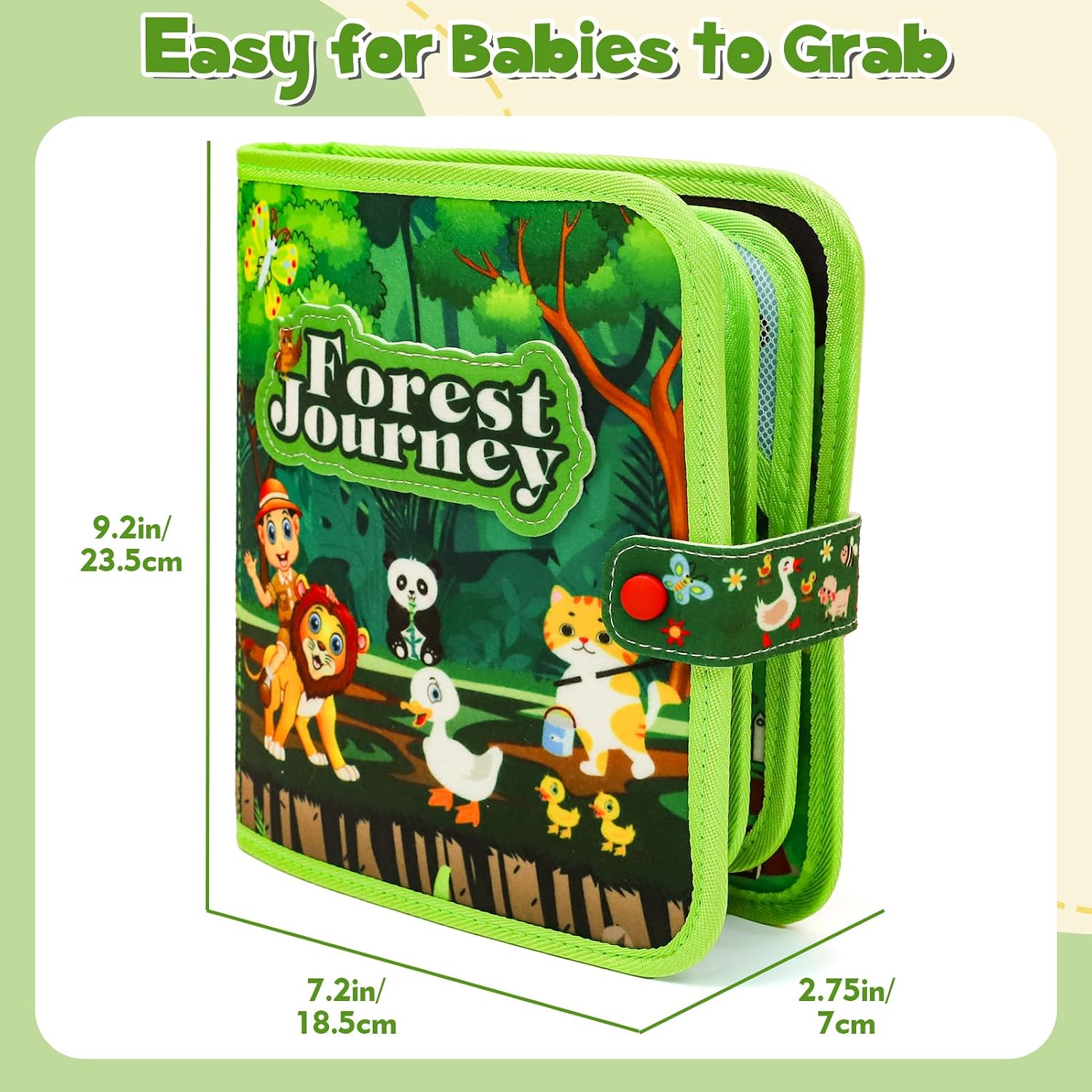 Thumbnail 6 de LZDMY Baby Montessori Busy Book for 2–3 Year Olds – Forest Animals Sensory Learning