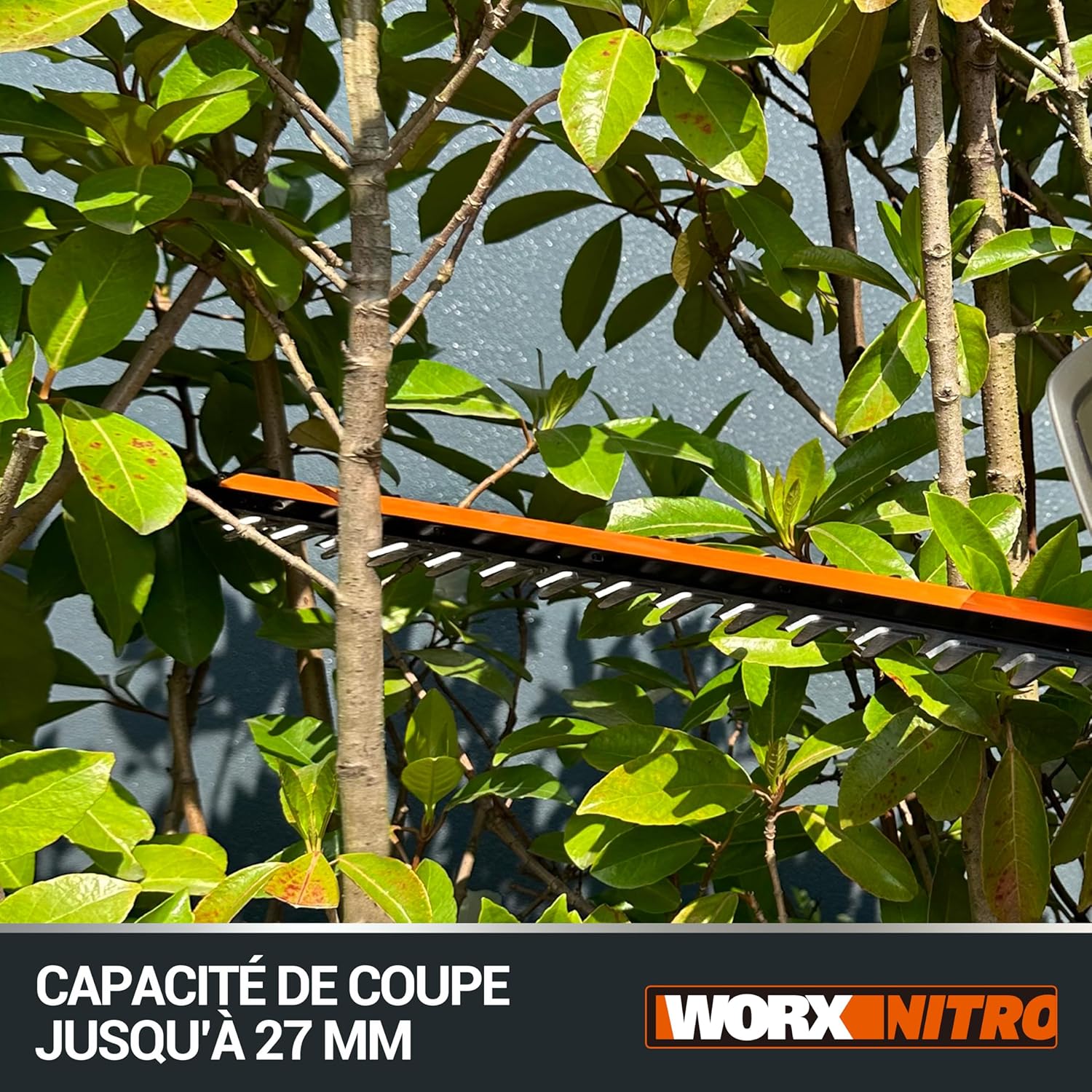 Thumbnail 4 de WORX WG286E.9 Taille-Haies sans Fil 40V — Lame Double Action Laser, 61 cm, 27 mm d’écartement, brushless