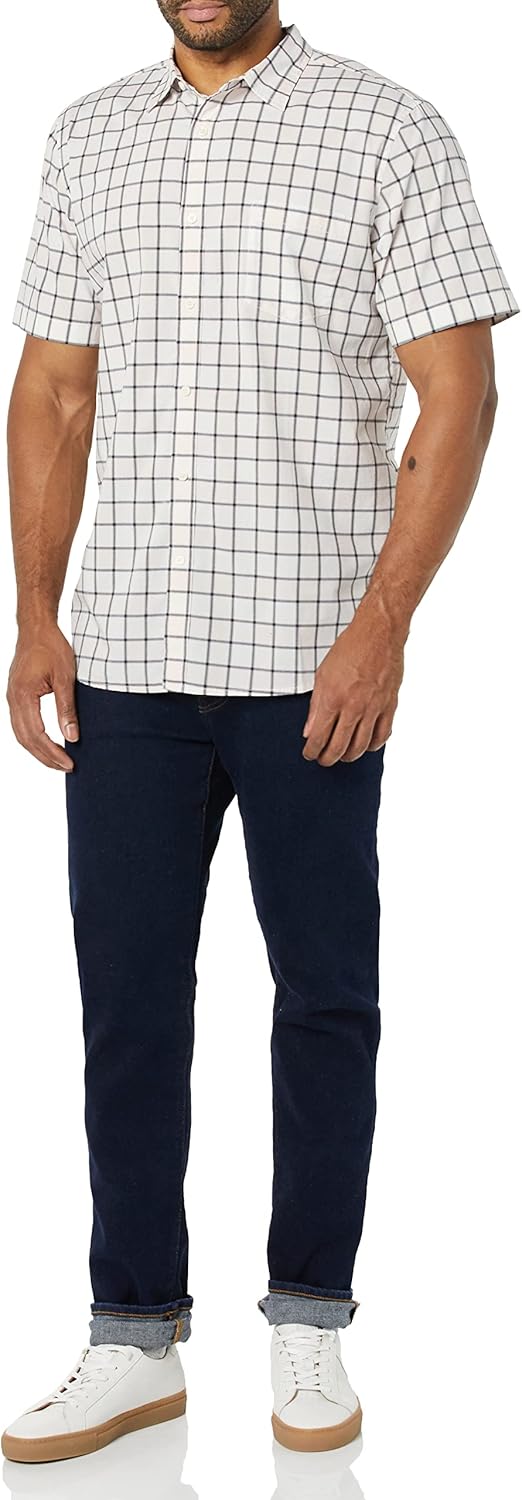 Thumbnail 2 de Amazon Essentials Herren Kurzärmeliges Hemd aus Popeline mit Schmaler Passform