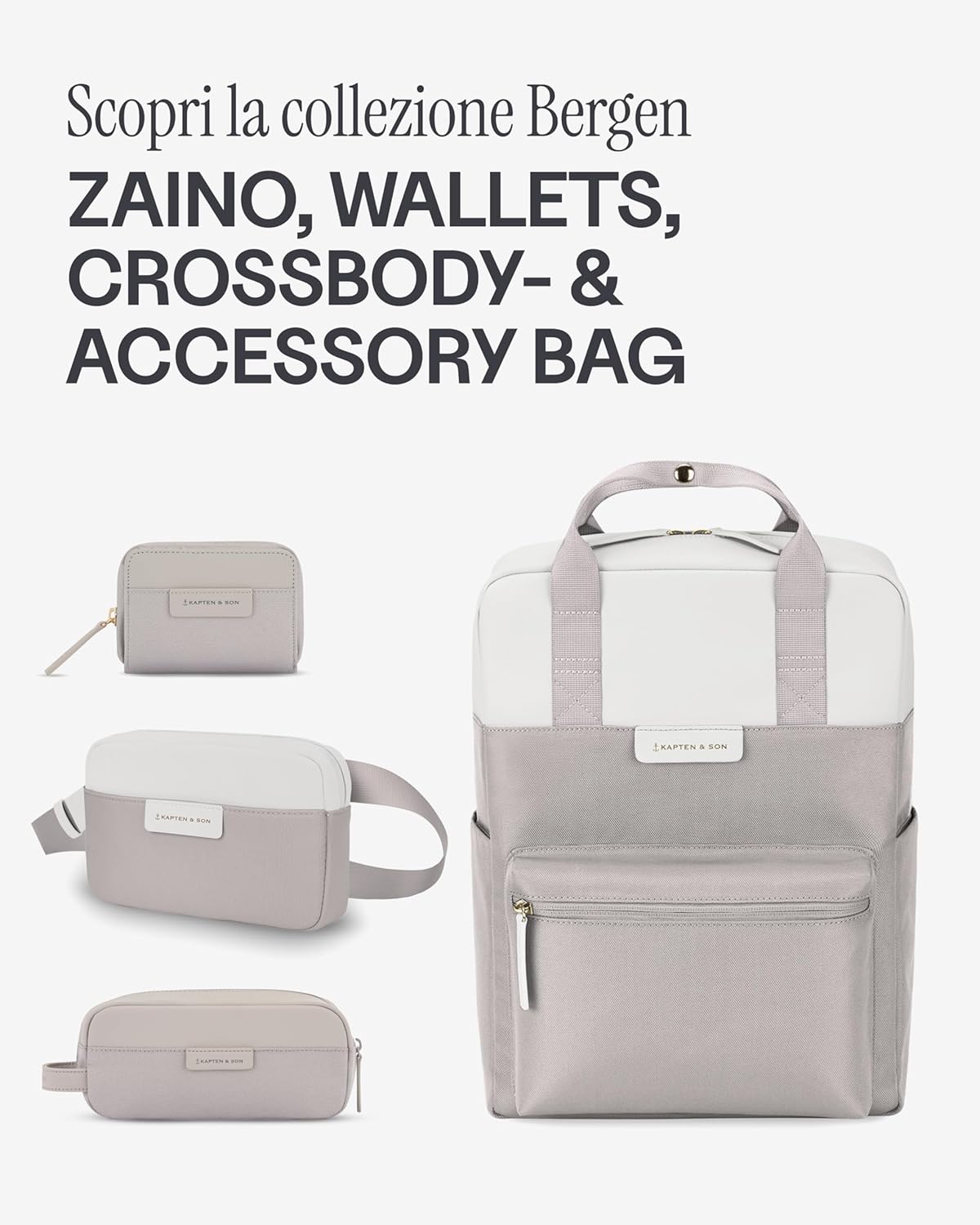 Detalle 2 de Kapten & Son Portafoglio Donna Bergen Pro Wallet Small All Black: eleganza minimal e organizzazione compatta