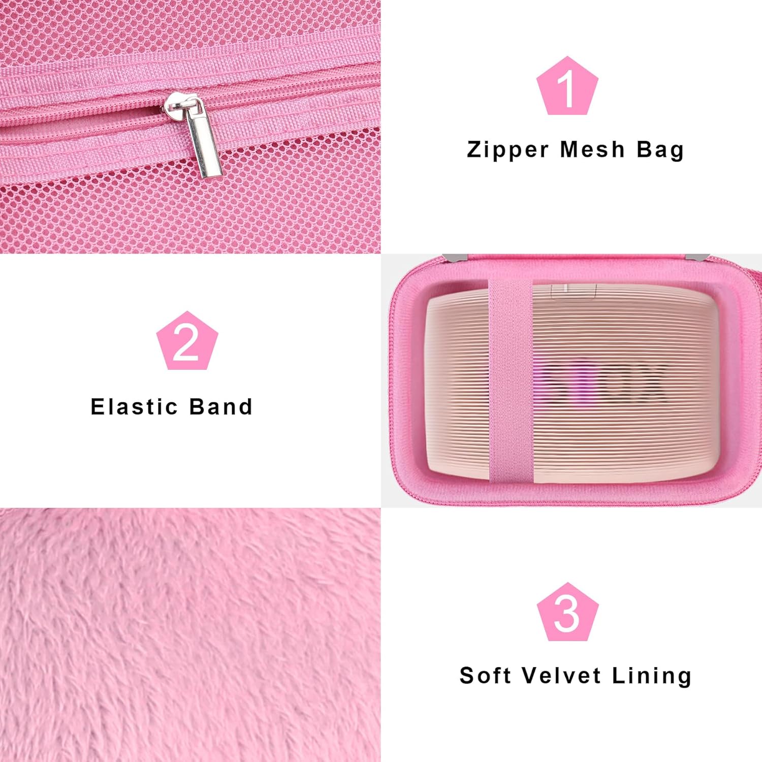 Thumbnail 5 de Canboc Hard Case for Fujifilm Instax Mini Link 2/3 – Deep Pink