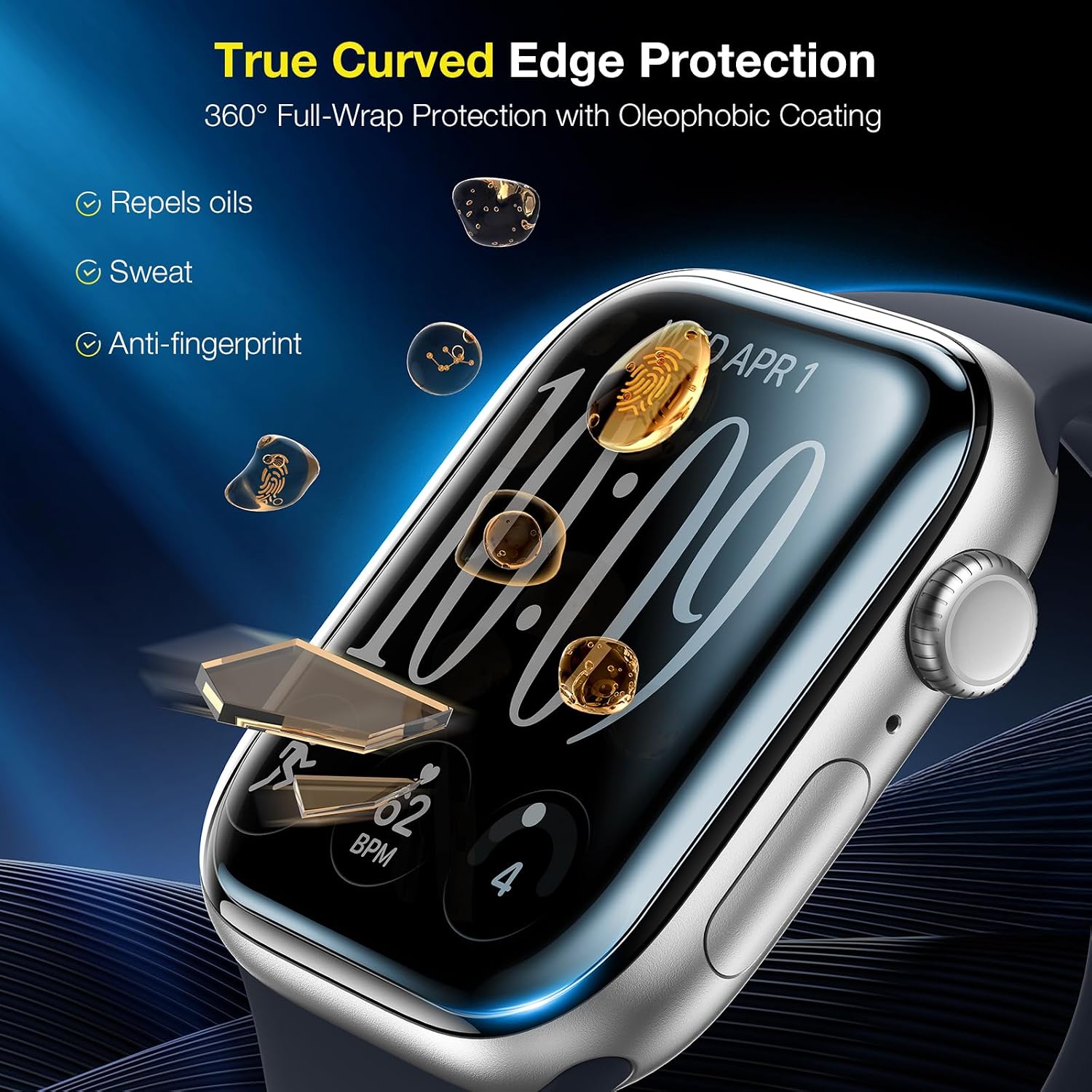 Thumbnail 6 de LK Apple Watch Series 12/11/10 46mm Screen Protector, Self-Healing TPU Film, 6-Pack