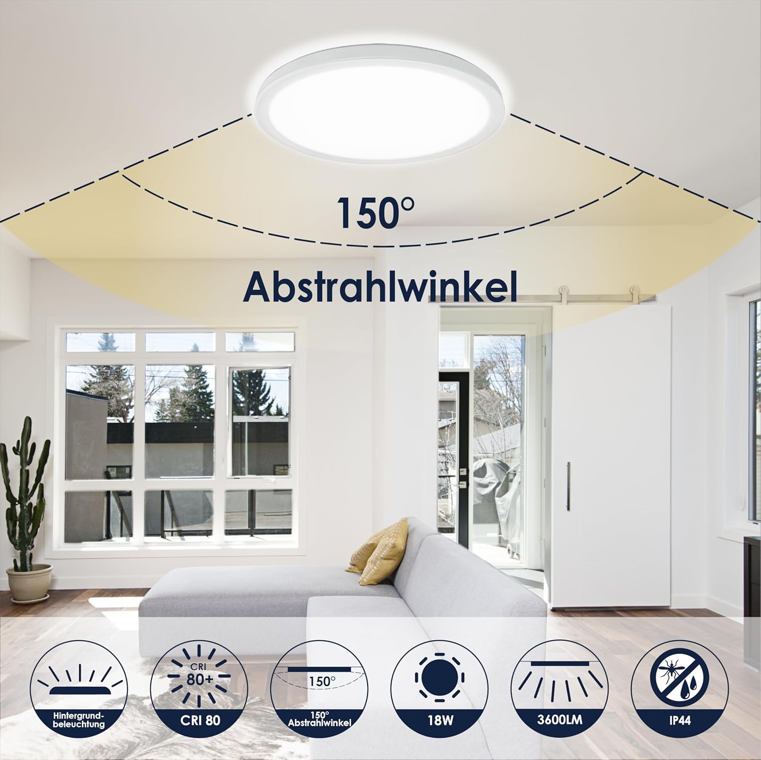 Thumbnail 1 de BestLuz LED Deckenleuchte 18 W 3600 lm