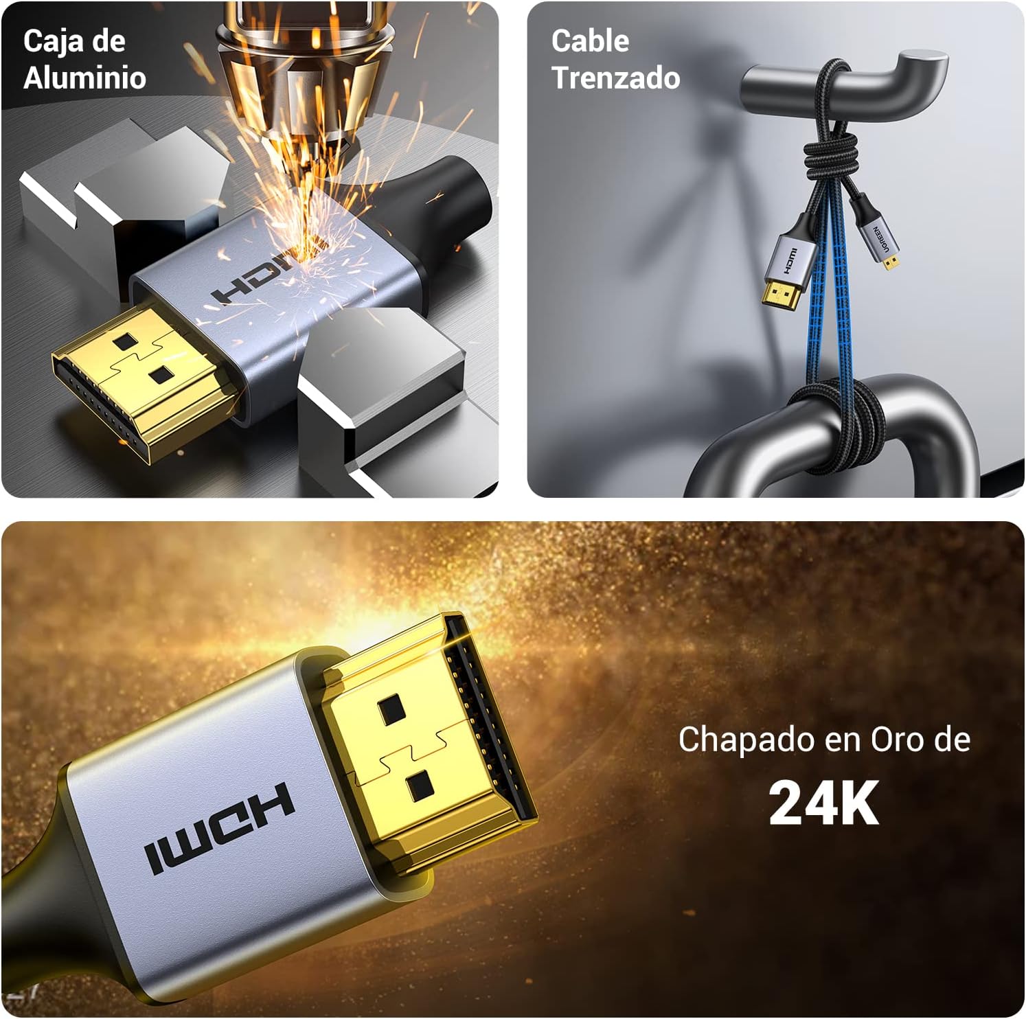 Thumbnail 3 de UGREEN Cable Micro HDMI 4K 60Hz 2M