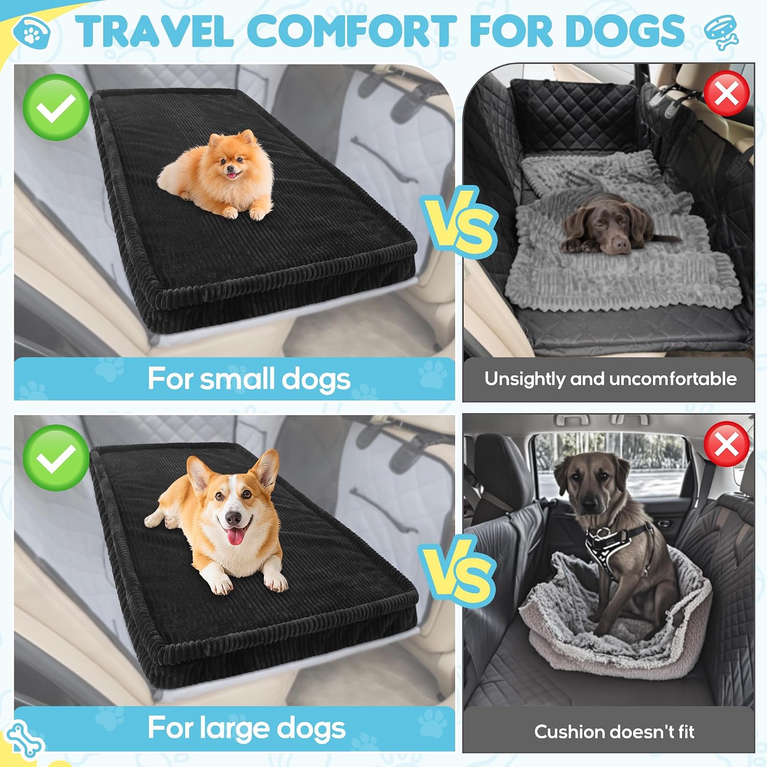 Thumbnail 6 de Loiion Dog Car Bed 50 x 24.6 in