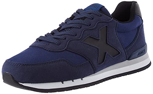 Detalle de Munich Zapatillas Dash 104 Azul con cierre de cordones y suela de caucho