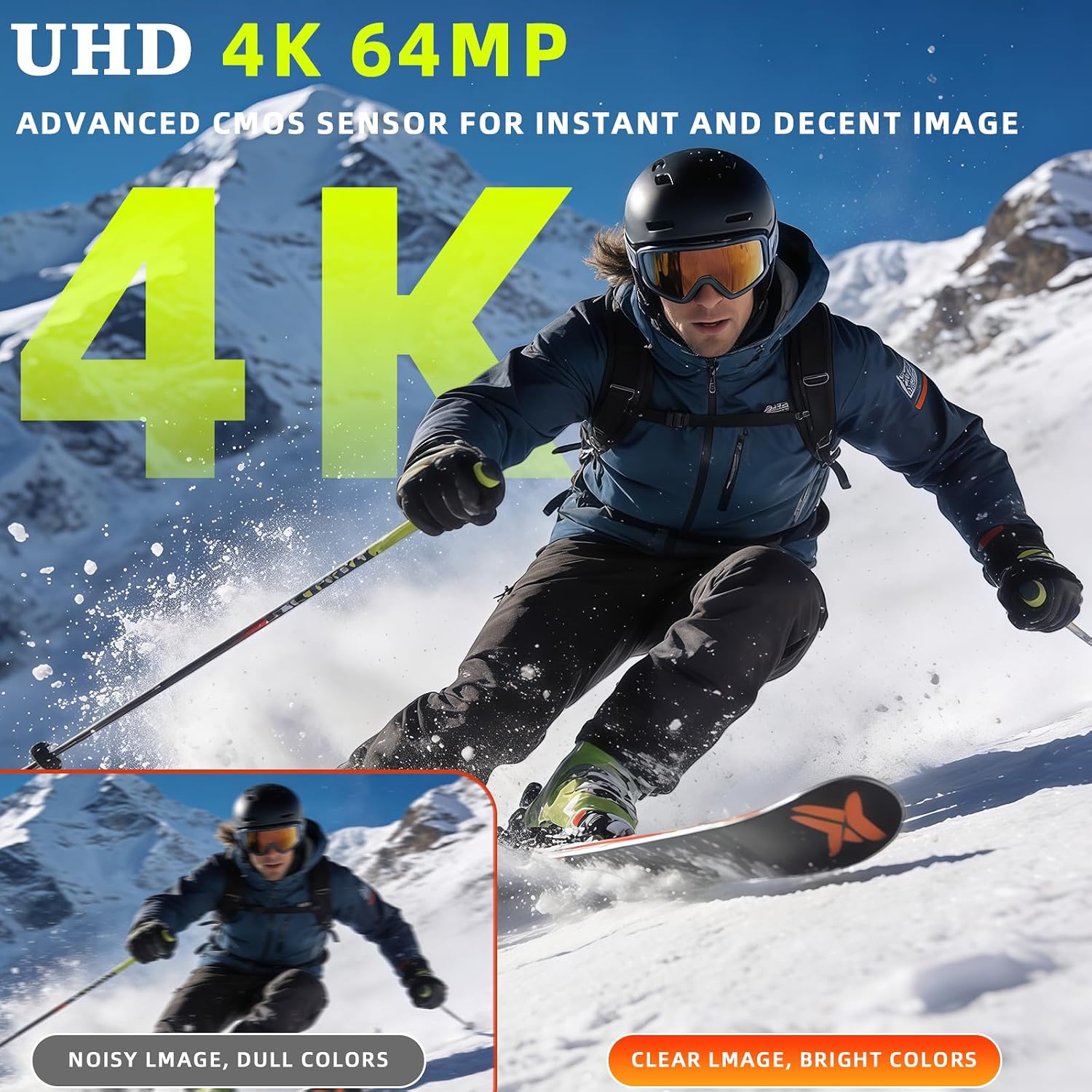 Thumbnail 1 de TEKXDD 270°Flip Screen 4K 64MP Digital Camera with 64GB Card – A Practical Beginner Vlogging Companion