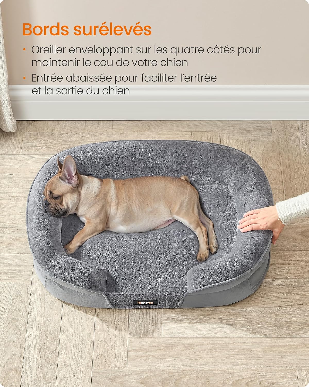 Detalle 2 de Feandrea PGW281G01 Panier orthopédique pour chien 76×51×18 cm