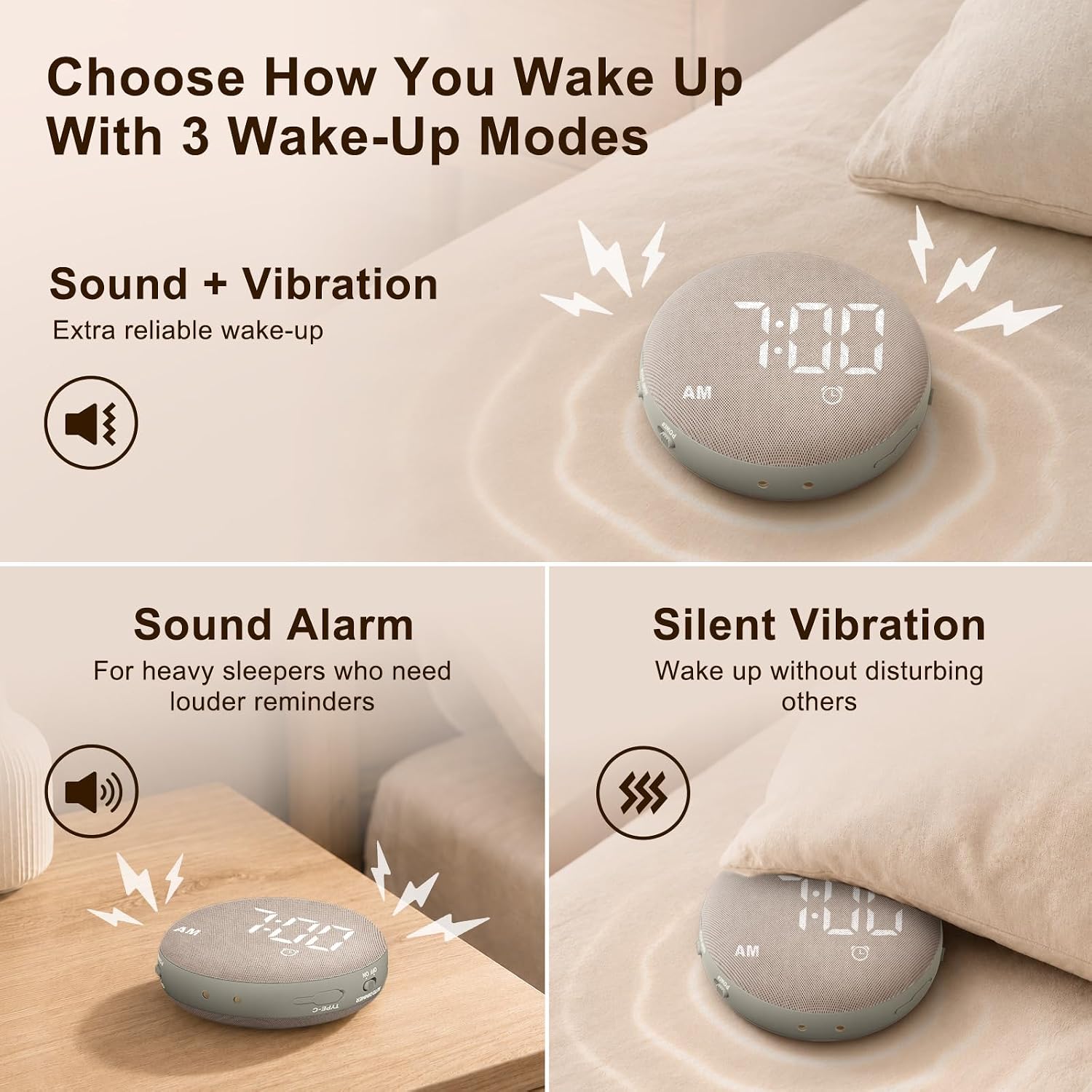 Thumbnail 3 de SolaceRise Alarm Clock