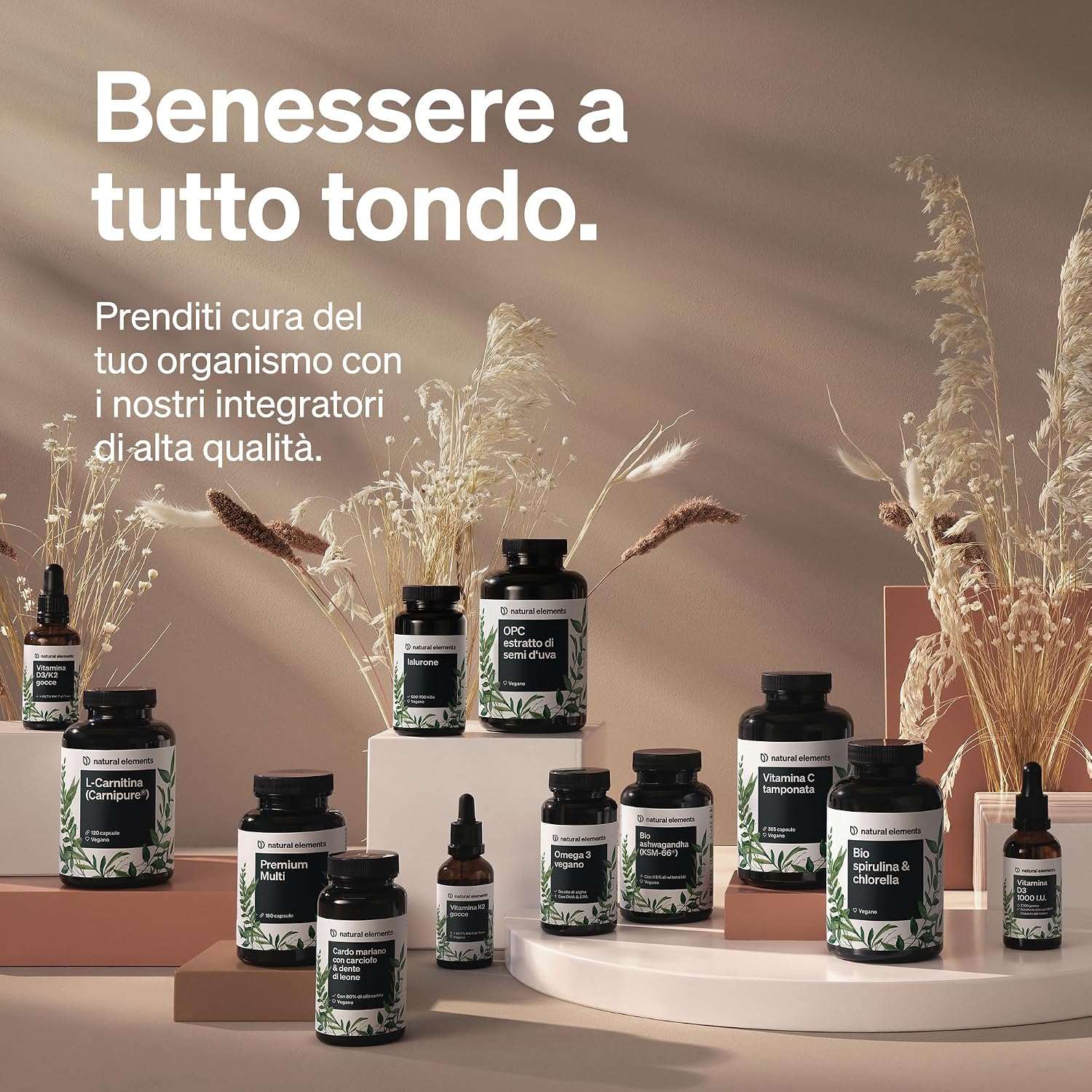 Thumbnail 6 de Natural Elements Vitamina C 360 capsule (1000 mg + 15 mg zinco) fermentata e tamponata a base vegetale