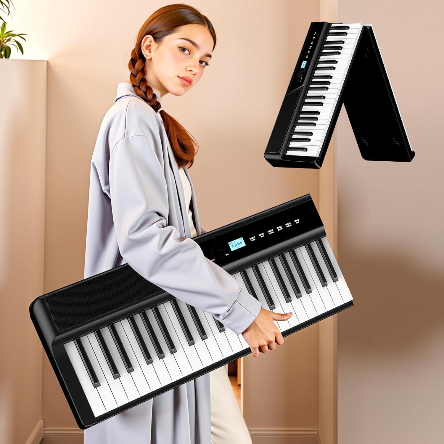 Detalle de TERENCE V50 Upgrade 88-Key Weighted Digital Piano with 30W Speaker