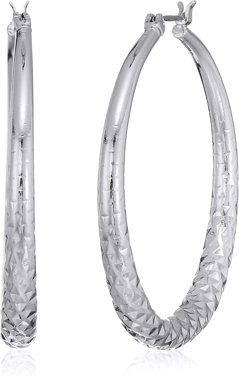 Detalle de Nine West Hoop Earrings, 1.5-Inch