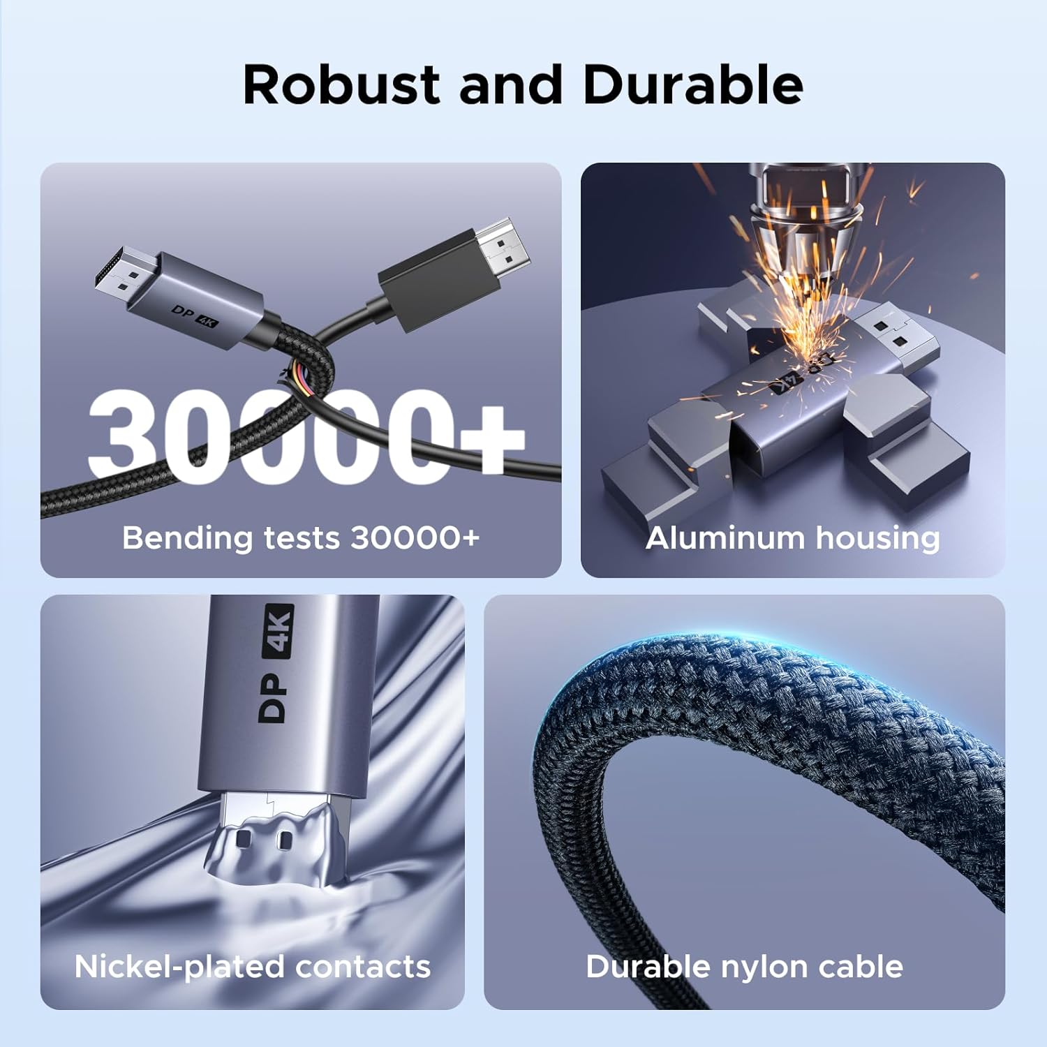 Thumbnail 5 de UGREEN 4K@60Hz DisplayPort to HDMI Adapter (DP 1.2 to HDMI 2.0) – Uni-Direction Aluminum Cable for Multi-Screen Gaming and Home Use