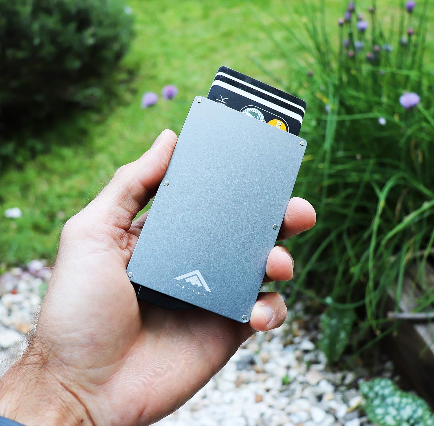 Thumbnail 3 de Stealth Wallet – Smart Minimalist Card Holder (Grey) with RFID/NFC Blocking, Pop-Up 10-Card Capacity