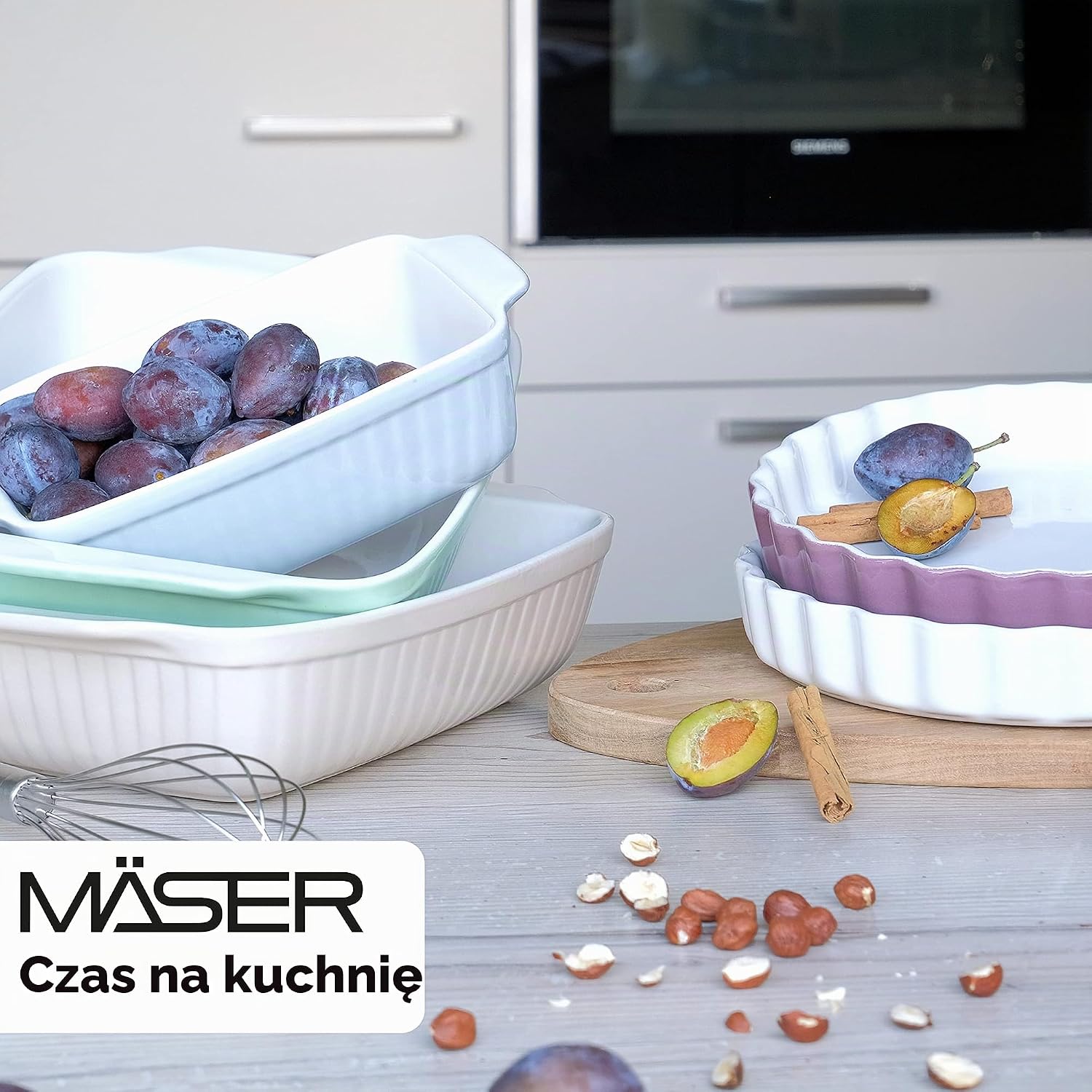 Detalle de MÄSER 931143 Kitchen Time – ceramiczna forma do tarty Ø 27 cm