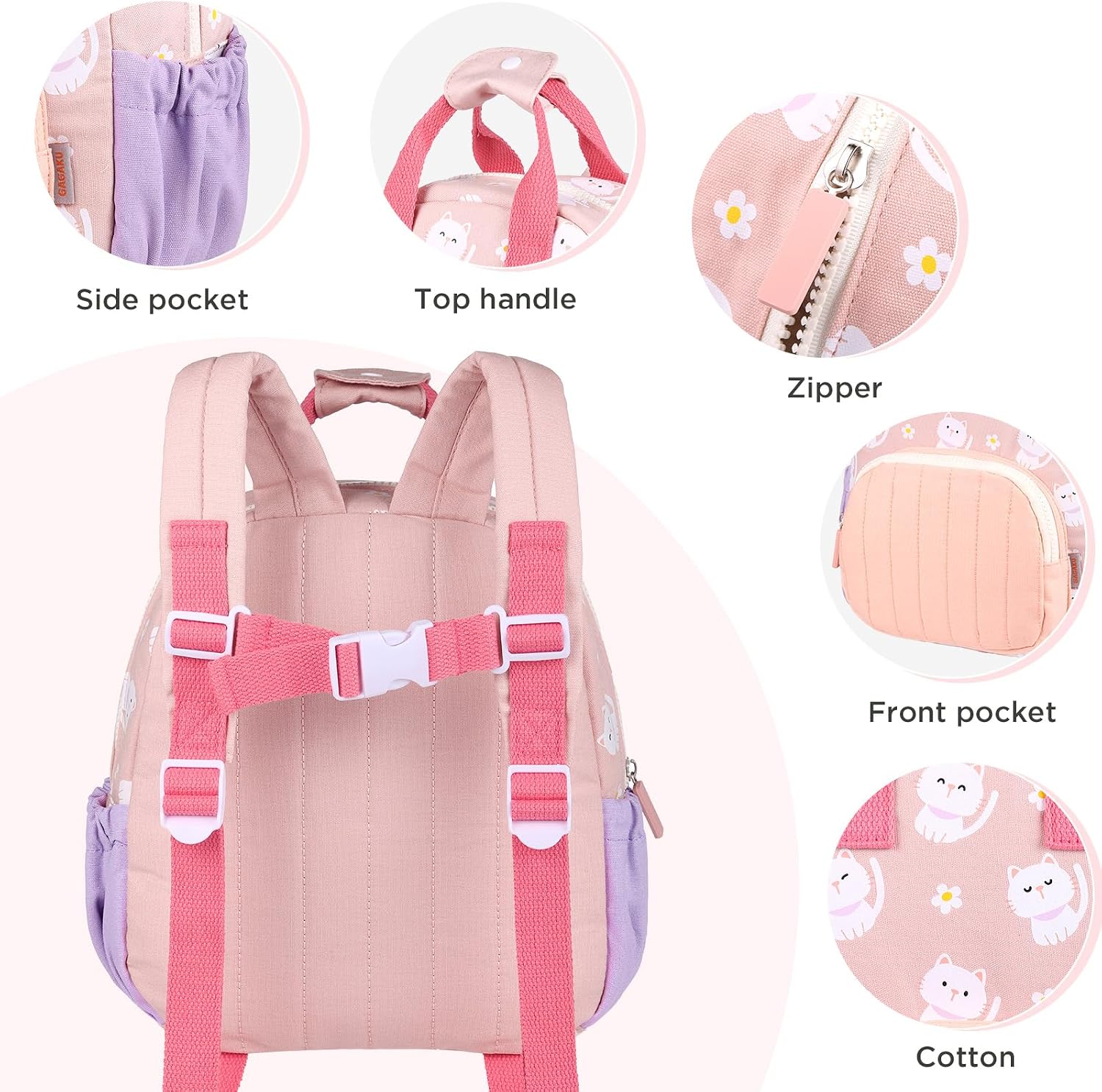 Detalle 2 de GAGAKU Toddler Backpack 2-5 years