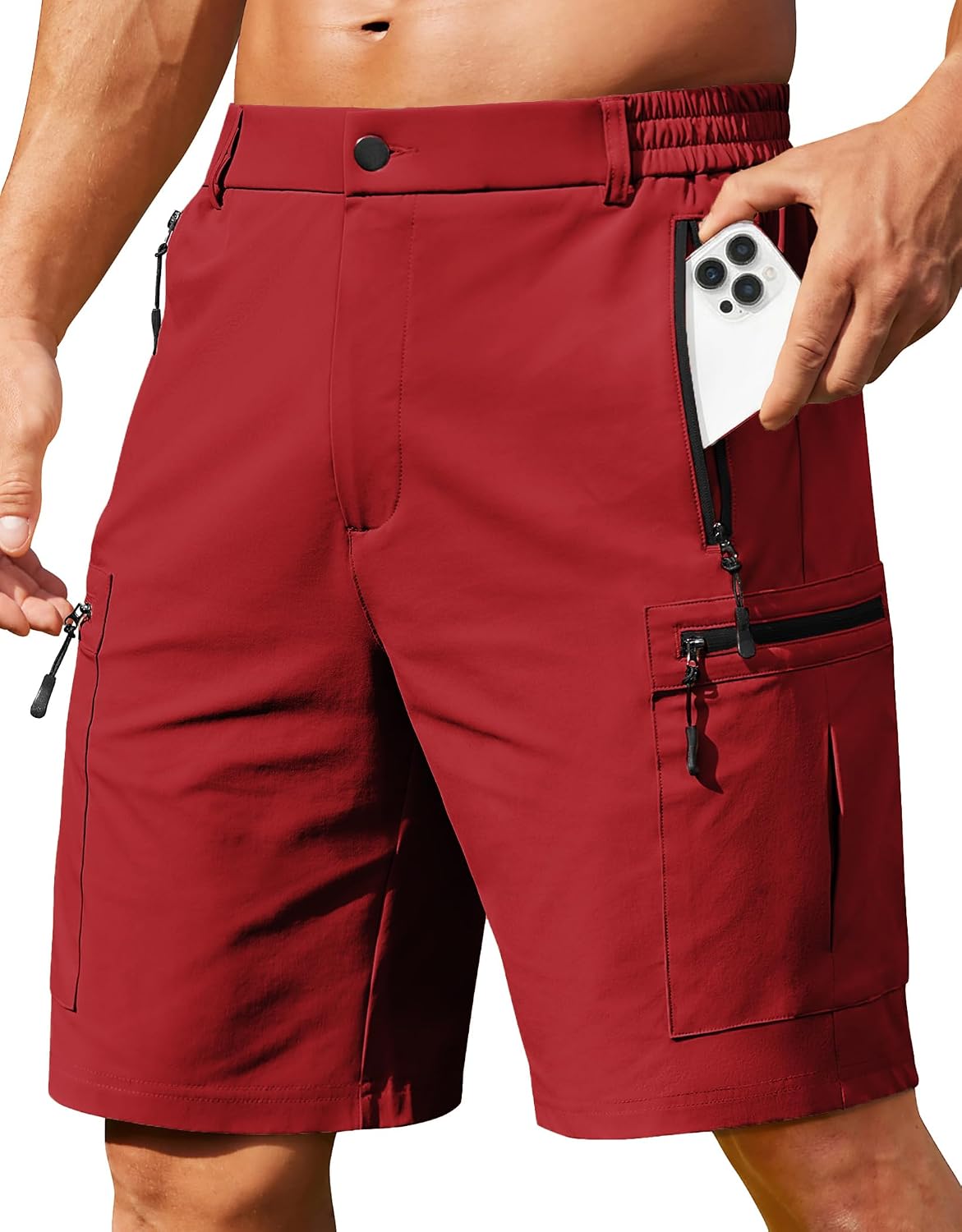 Detalle 2 de COOFANDY Hiking Cargo Shorts 9-Inch