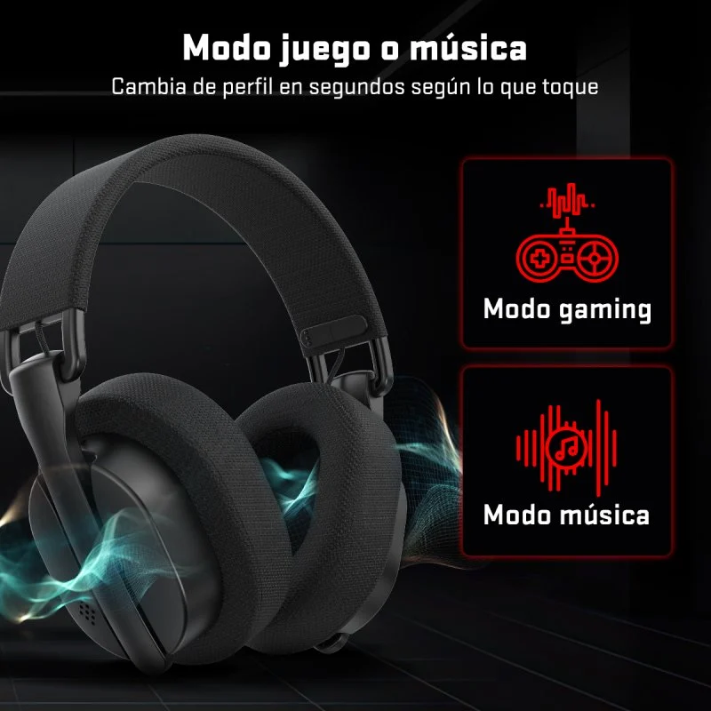 Detalle de Tempest FlexWave: Auriculares Gaming Inalámbricos para PC/Consolas