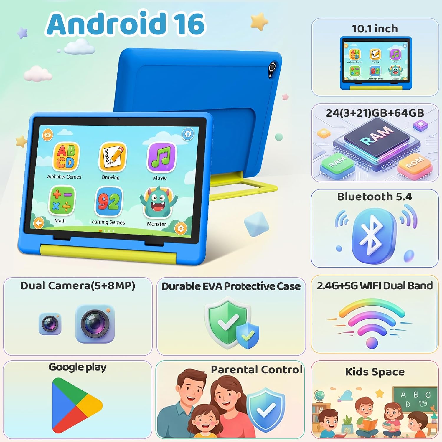 Detalle 2 de Gleeso Kids Tablet 10.1-Inch