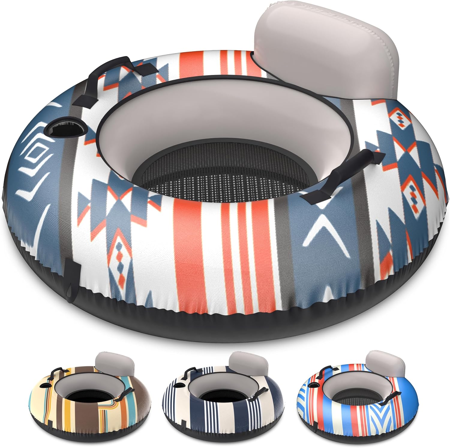 Detalle de GoSports WOVN River Tube with Premium Canvas Cover – Heavy Duty Float