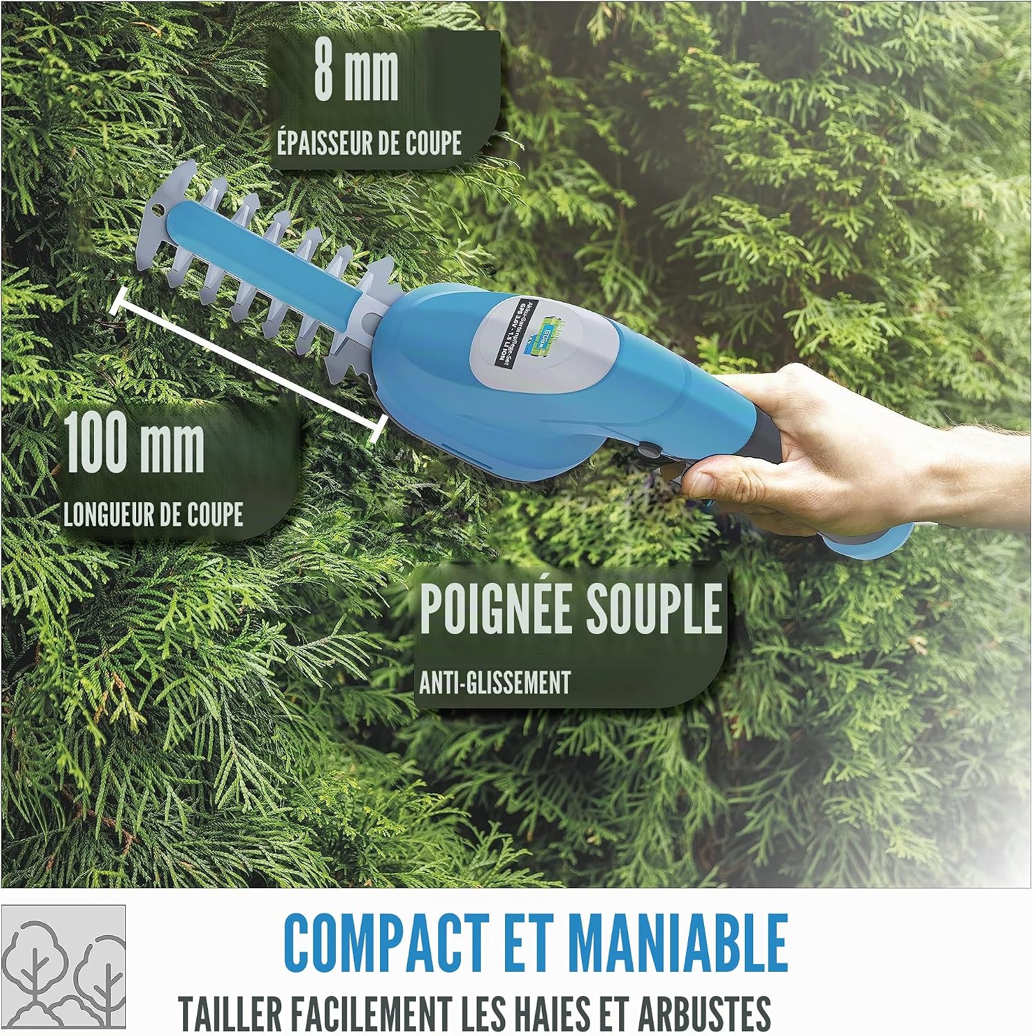 Thumbnail 2 de Güde GPS 3.6-1.5 LI-ION Kit d'entretien de Jardin Bleu : polyvalence sans fil pour petites tâches de jardin