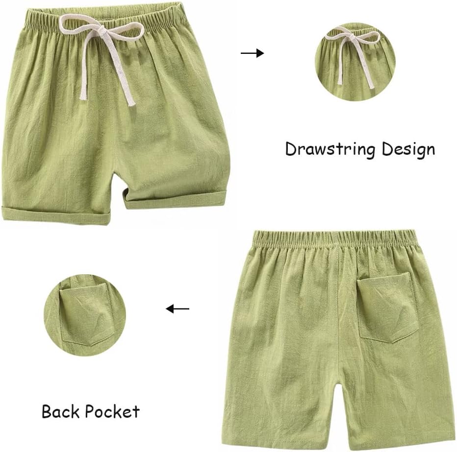 Detalle de FedMois Shorts en Coton Garçon, Lot de 4 – Confort léger pour l’été