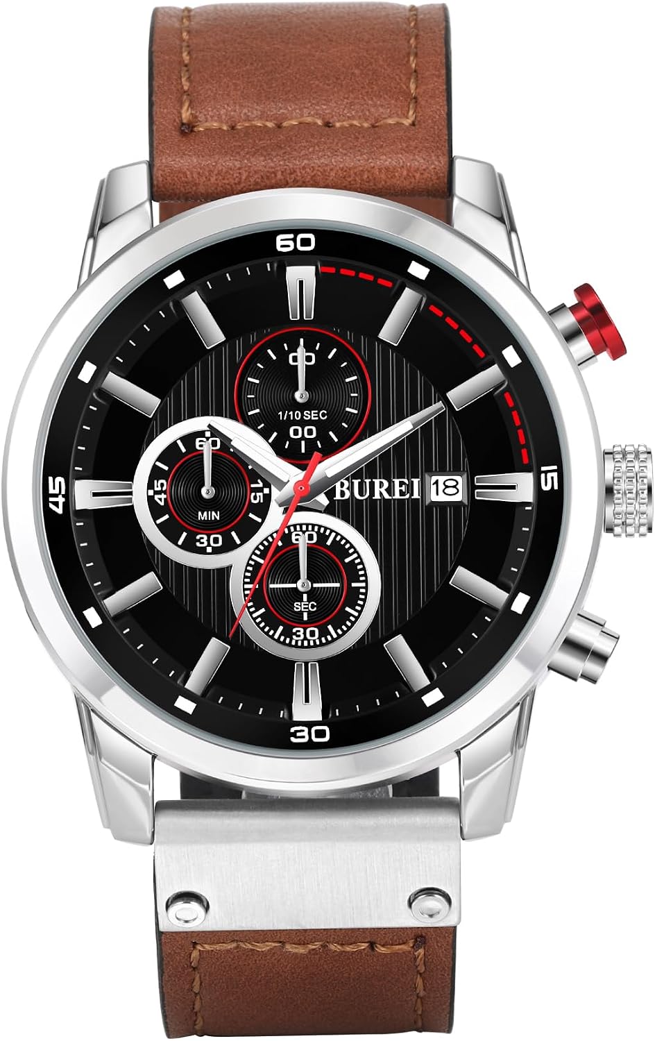 Thumbnail 6 de BUREI Montre chronographe Vintage