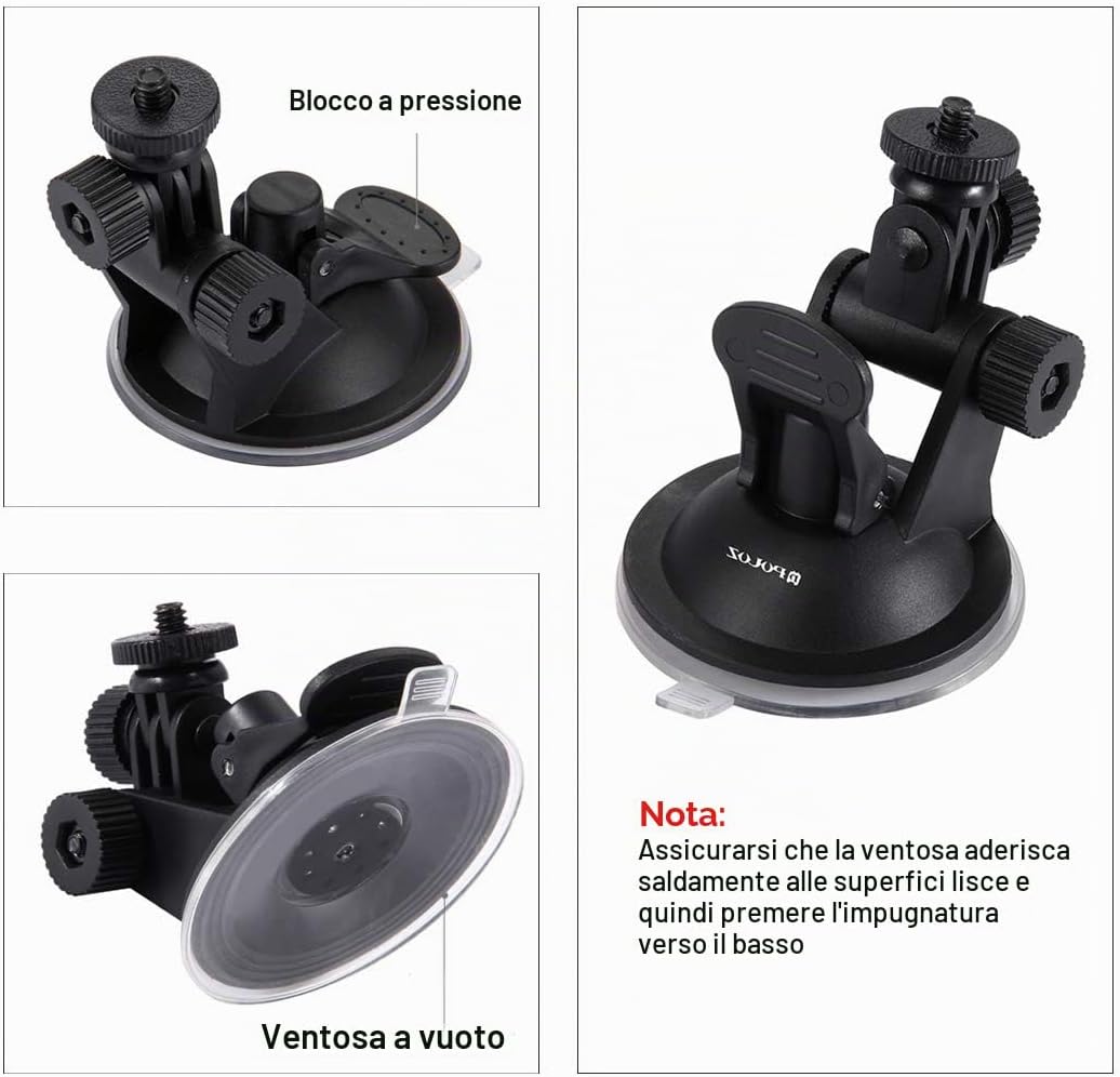 Thumbnail 5 de PULUZ Supporto a ventosa per GoPro 68 mm