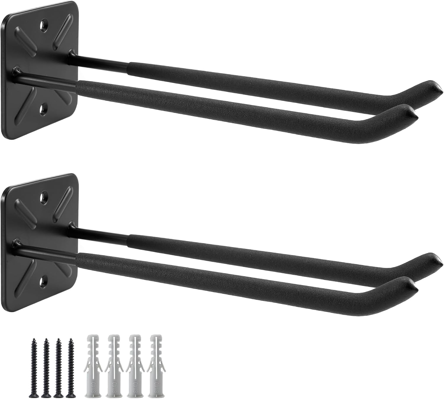 Thumbnail 2 de Garagenhaken Doppelhaken 4er‑Pack 32 cm 80 kg